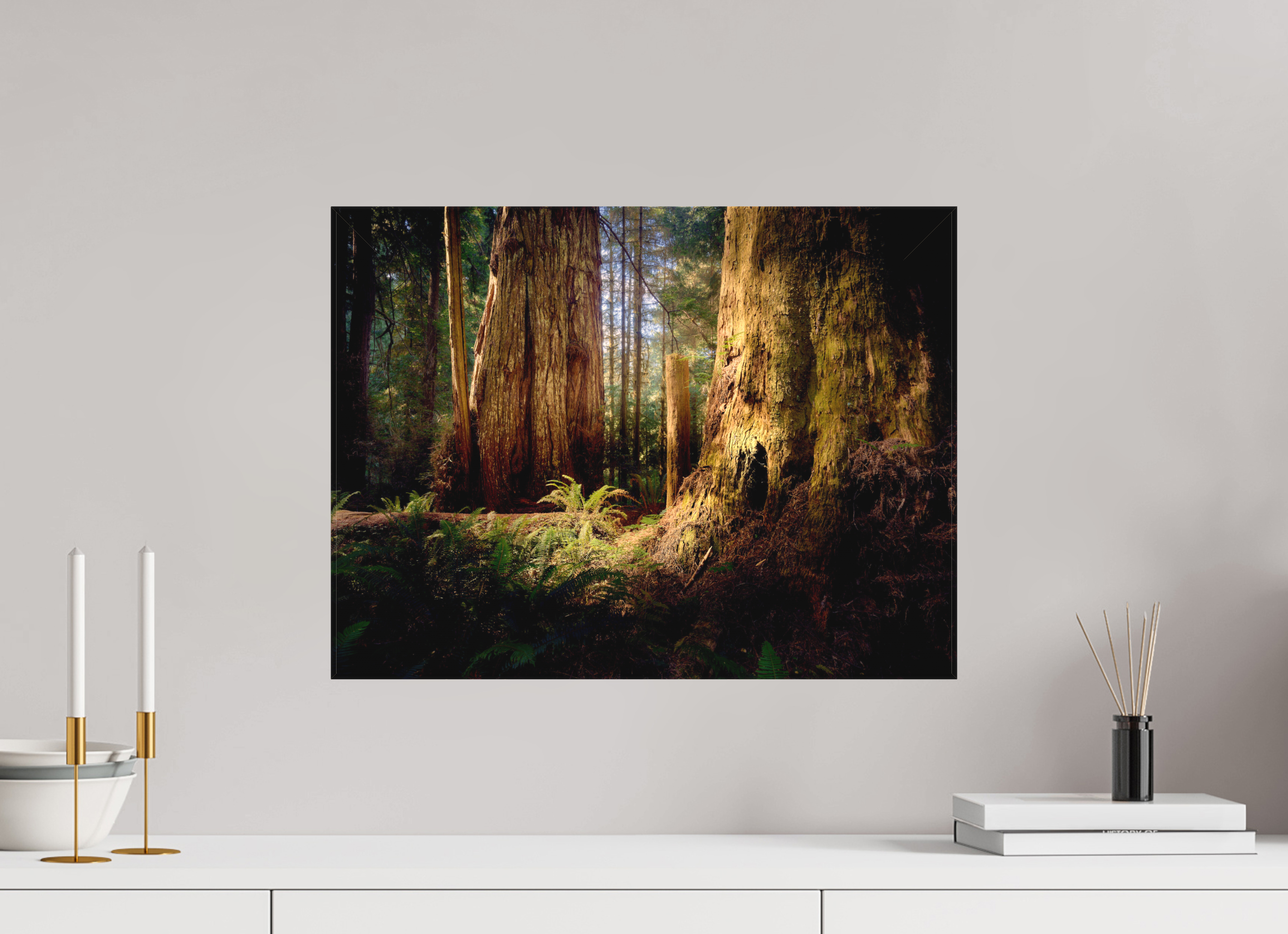 20 x 15″, Fine Art Textile Parvus: A Redwood Perspective