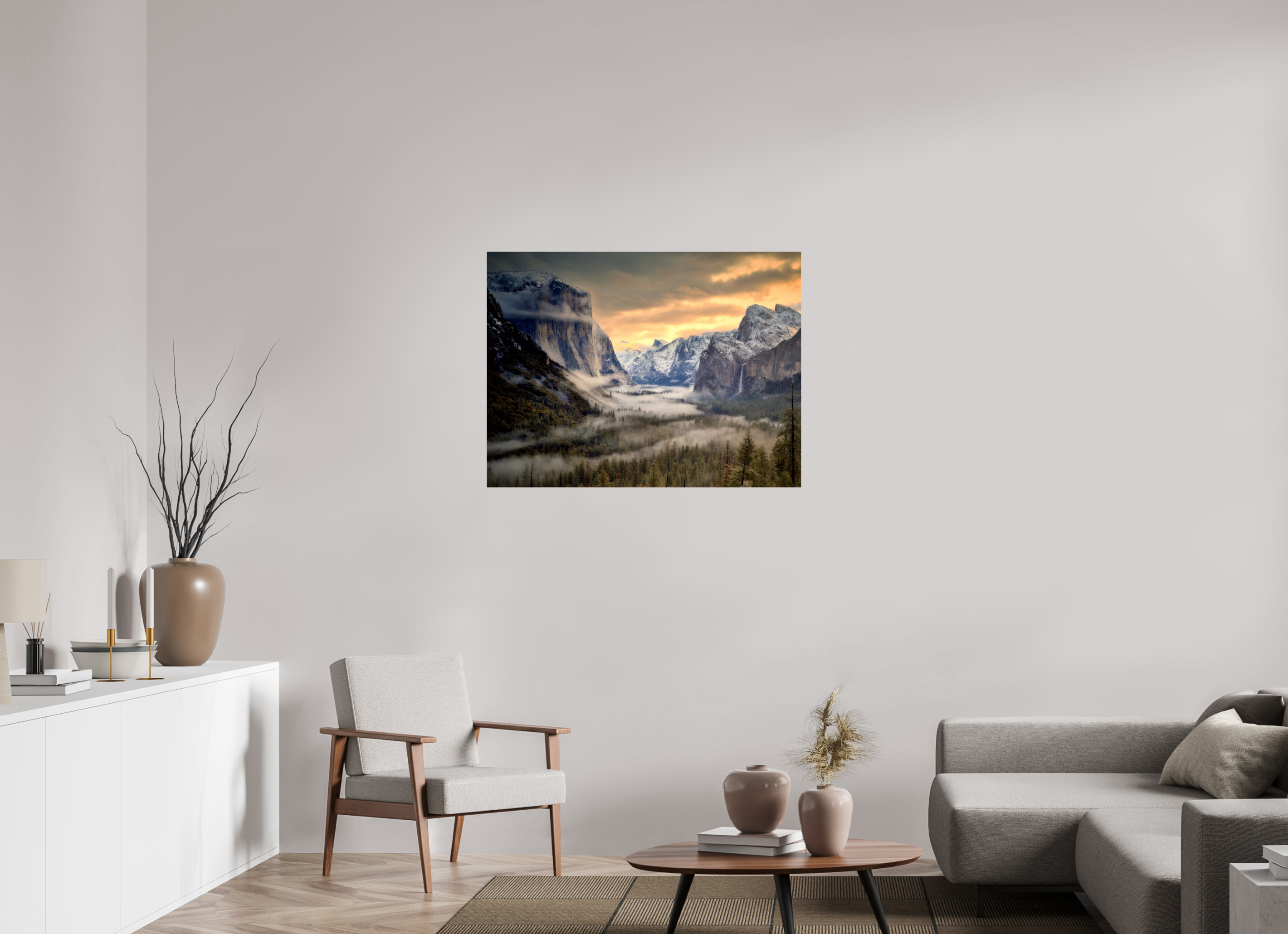 40 x 30″, Giclée Alu-Dibond Tunnel View Winter Dawn