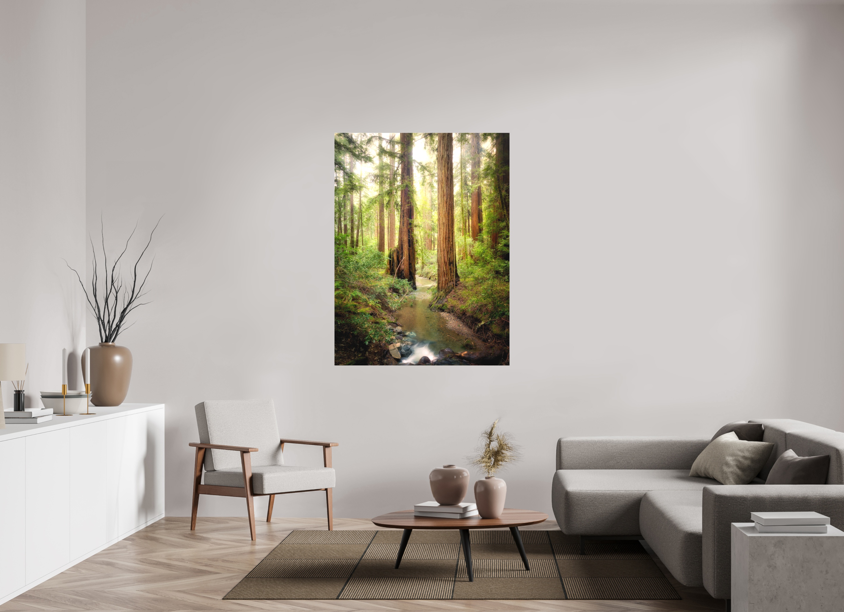 42 x 56″, Fine Art Textile Armstrong Woods III: Columnas
