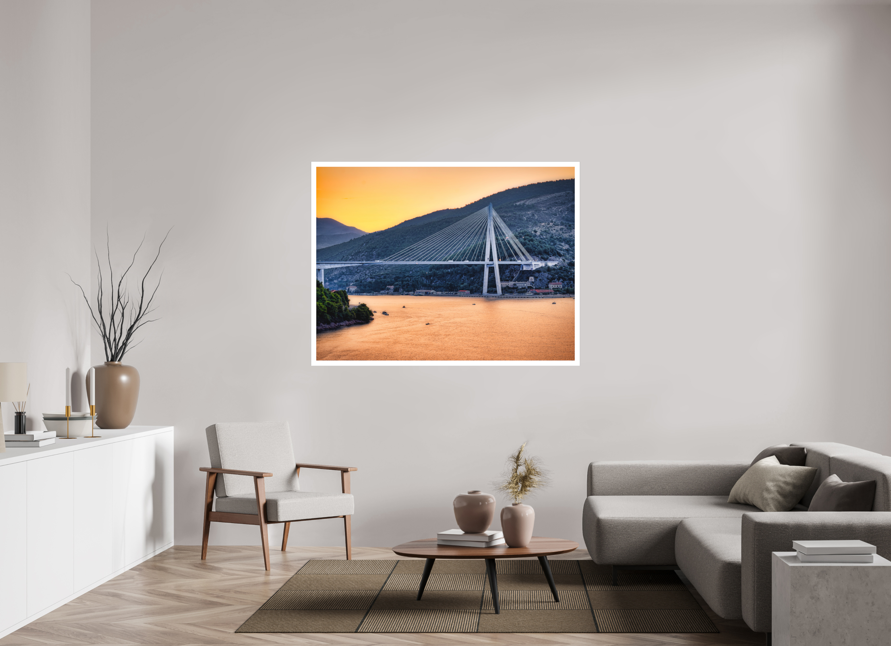 60 x 45″, Fine Art Bonded Acrylic Entering Dubrovnik