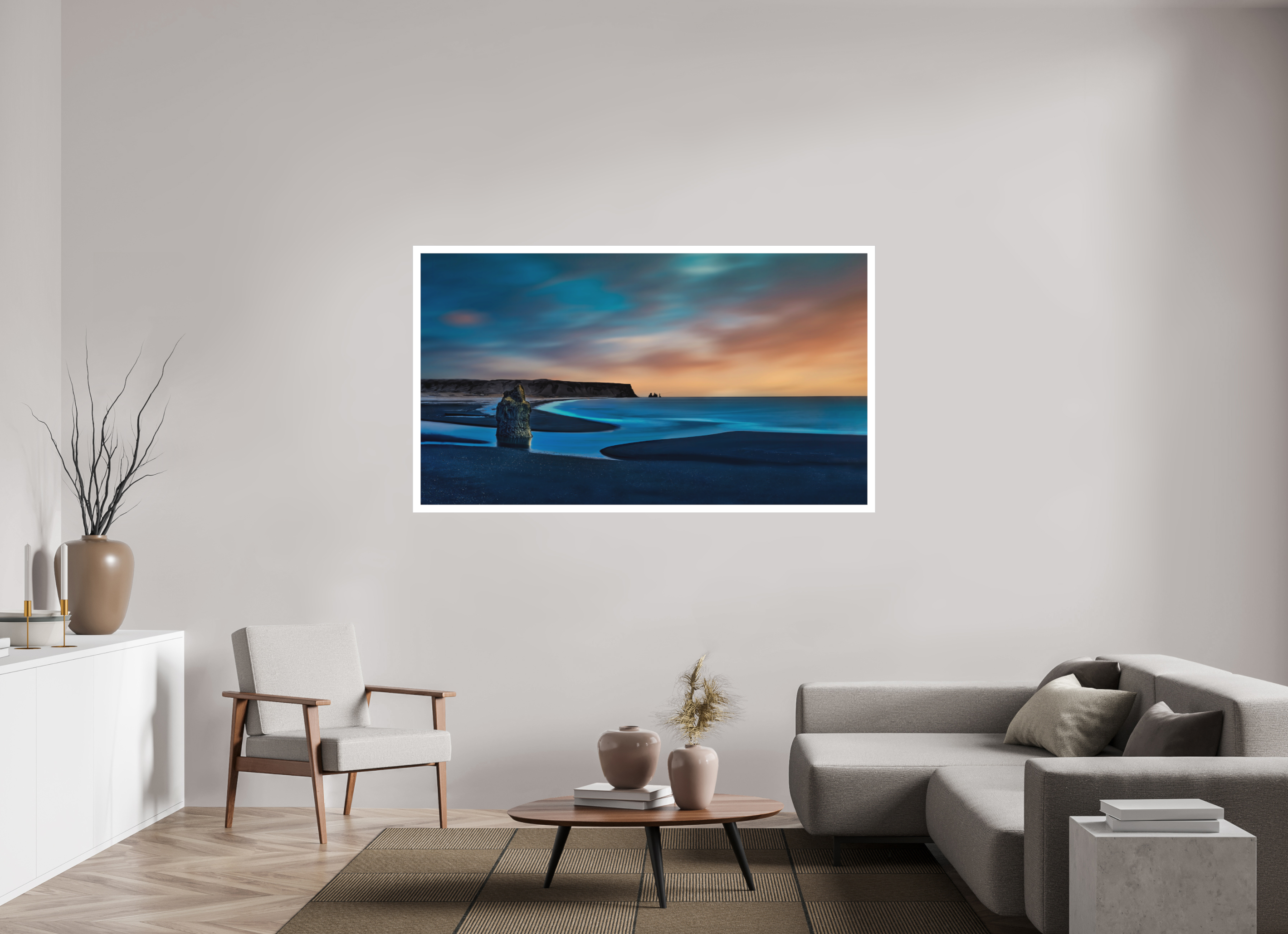 70 x 39.4″, Fine Art Bonded Acrylic Reynisfjara