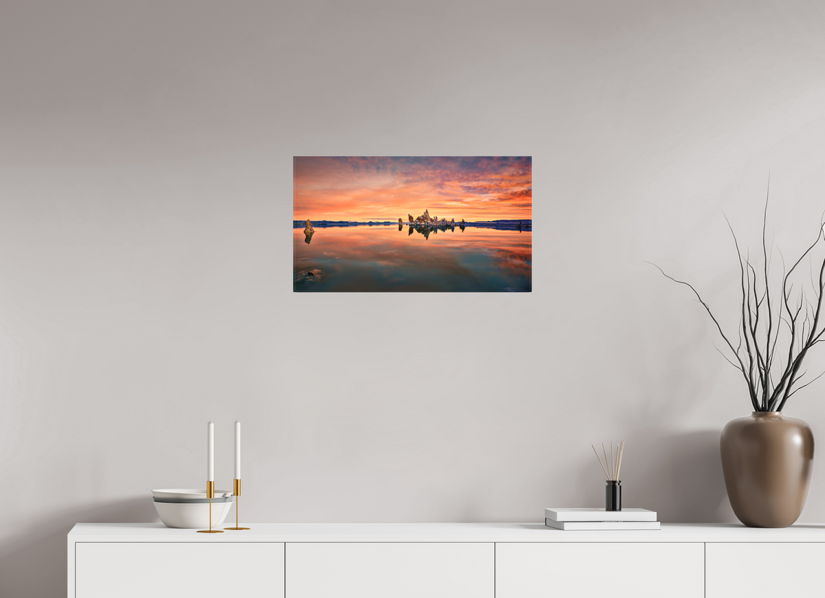 24 x 13.5″, Fine Art Textile Reflekto: Mono Lake's South Tufa