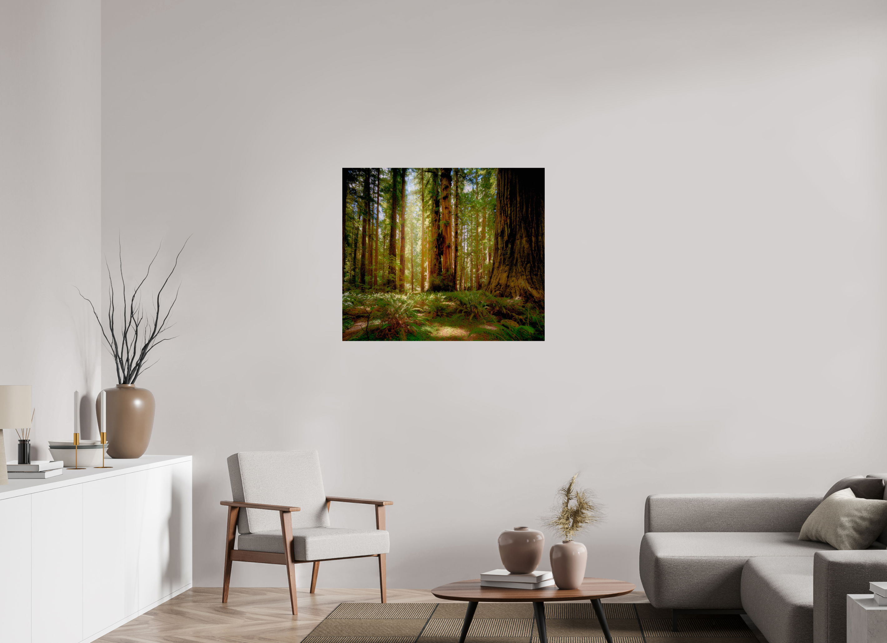 37.4 x 32″, Giclée Alu-Dibond Life & Light Beneath the Giants