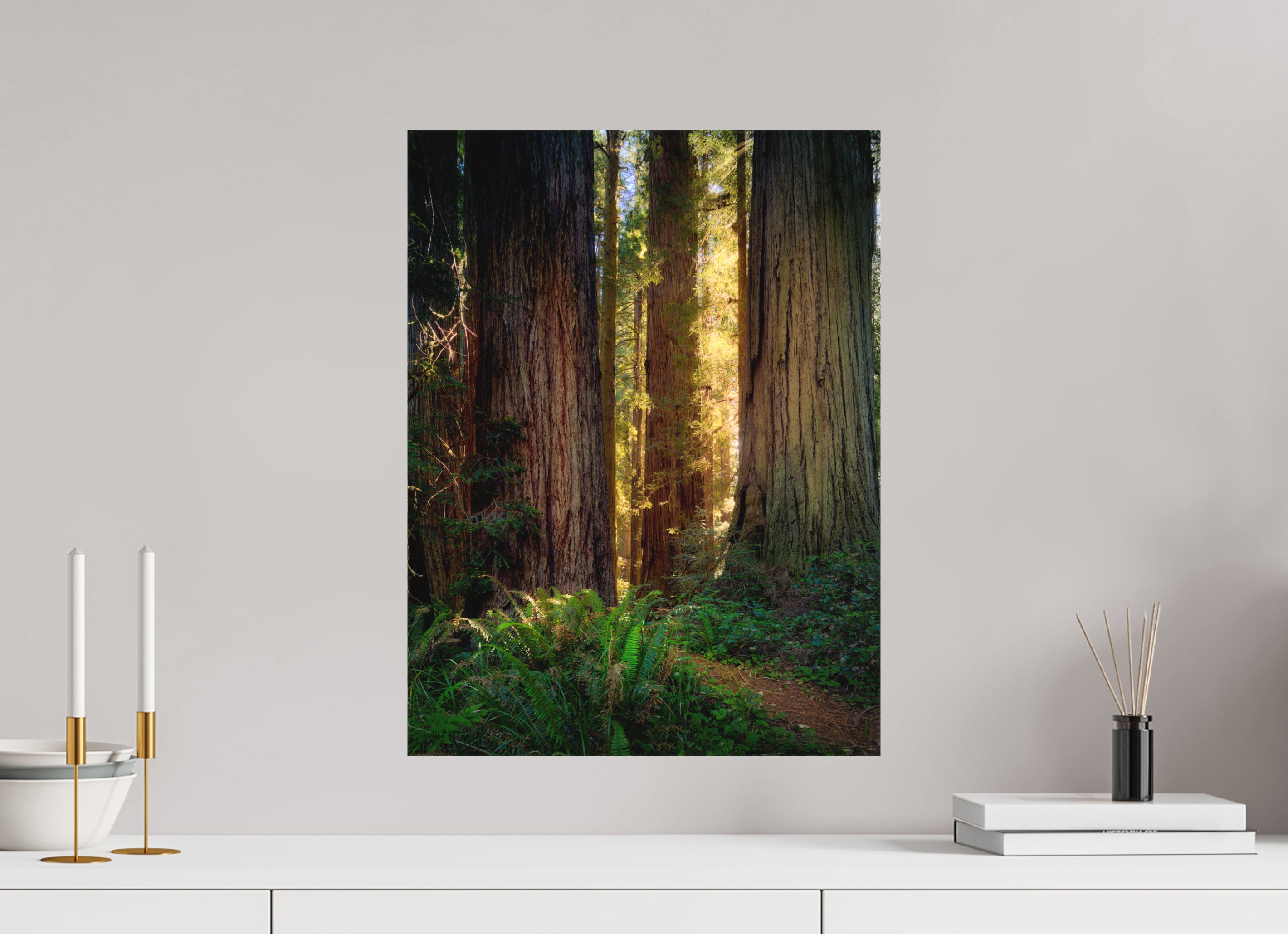 15 x 20″, Fine Art Textile Novaculata: Back to the Redwoods
