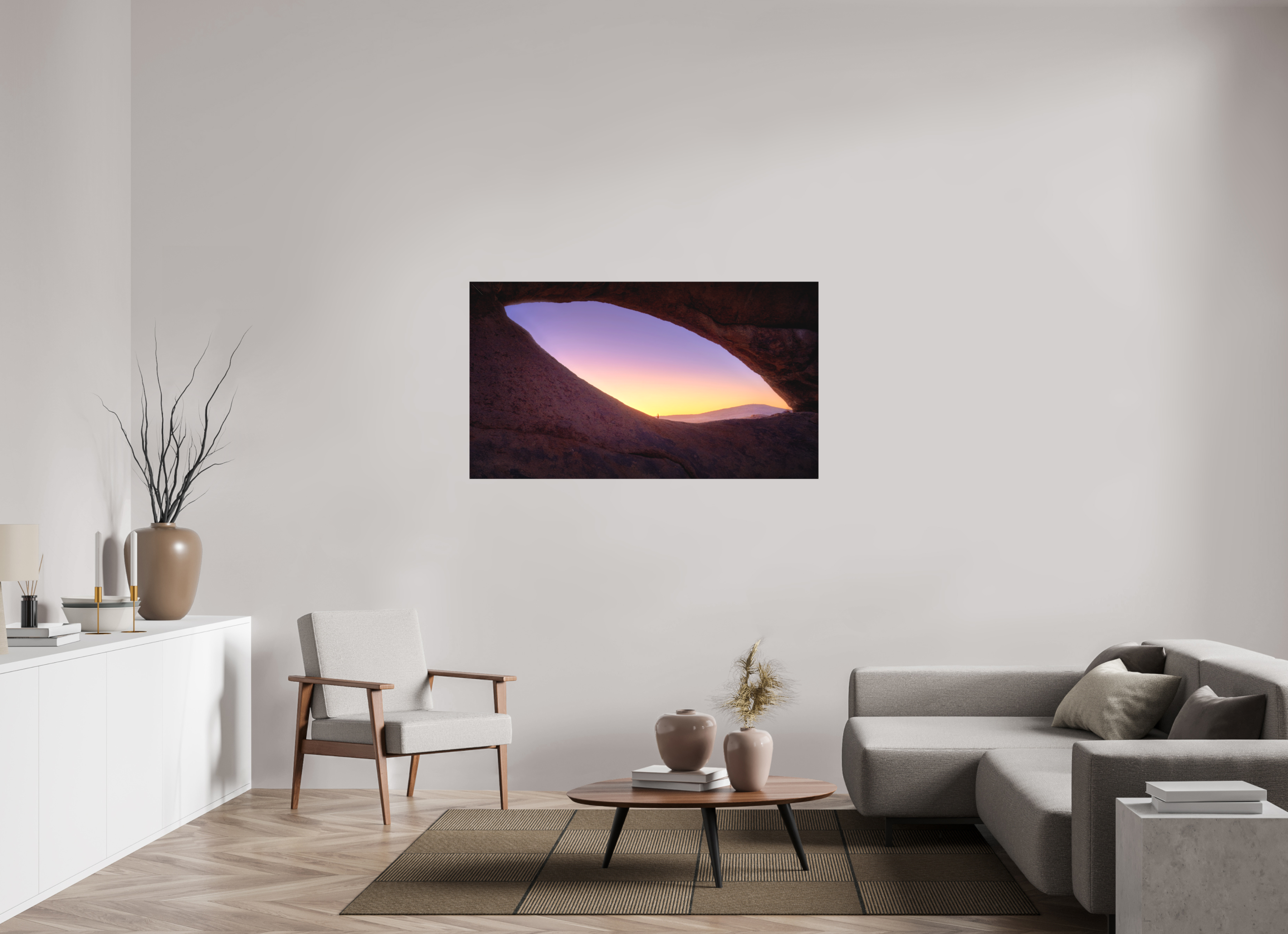 55 x 30.9″, Fine Art Textile Spitzkoppe — The Eye, Namibia