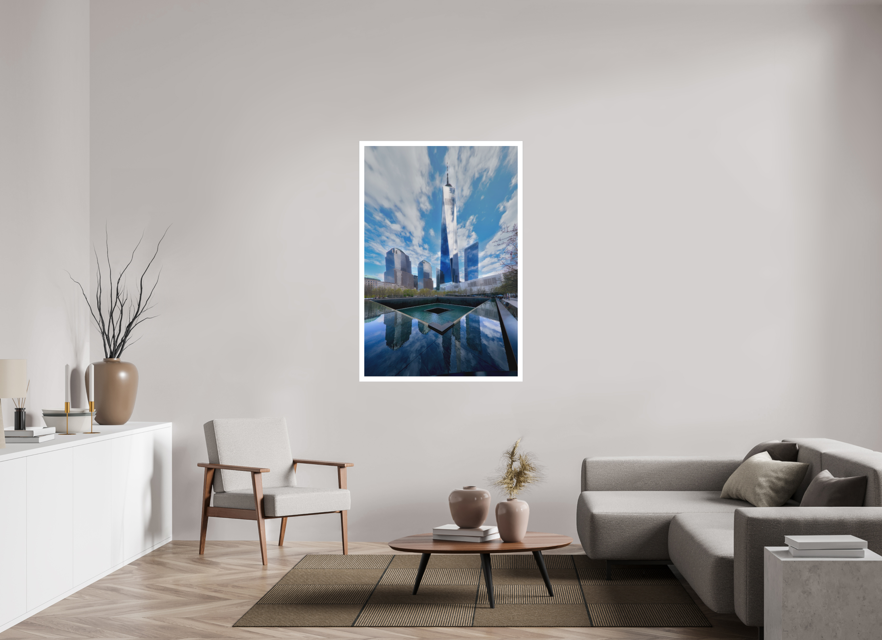 36 x 54″, Fine Art Bonded Acrylic 9/11 Memorial Plaza