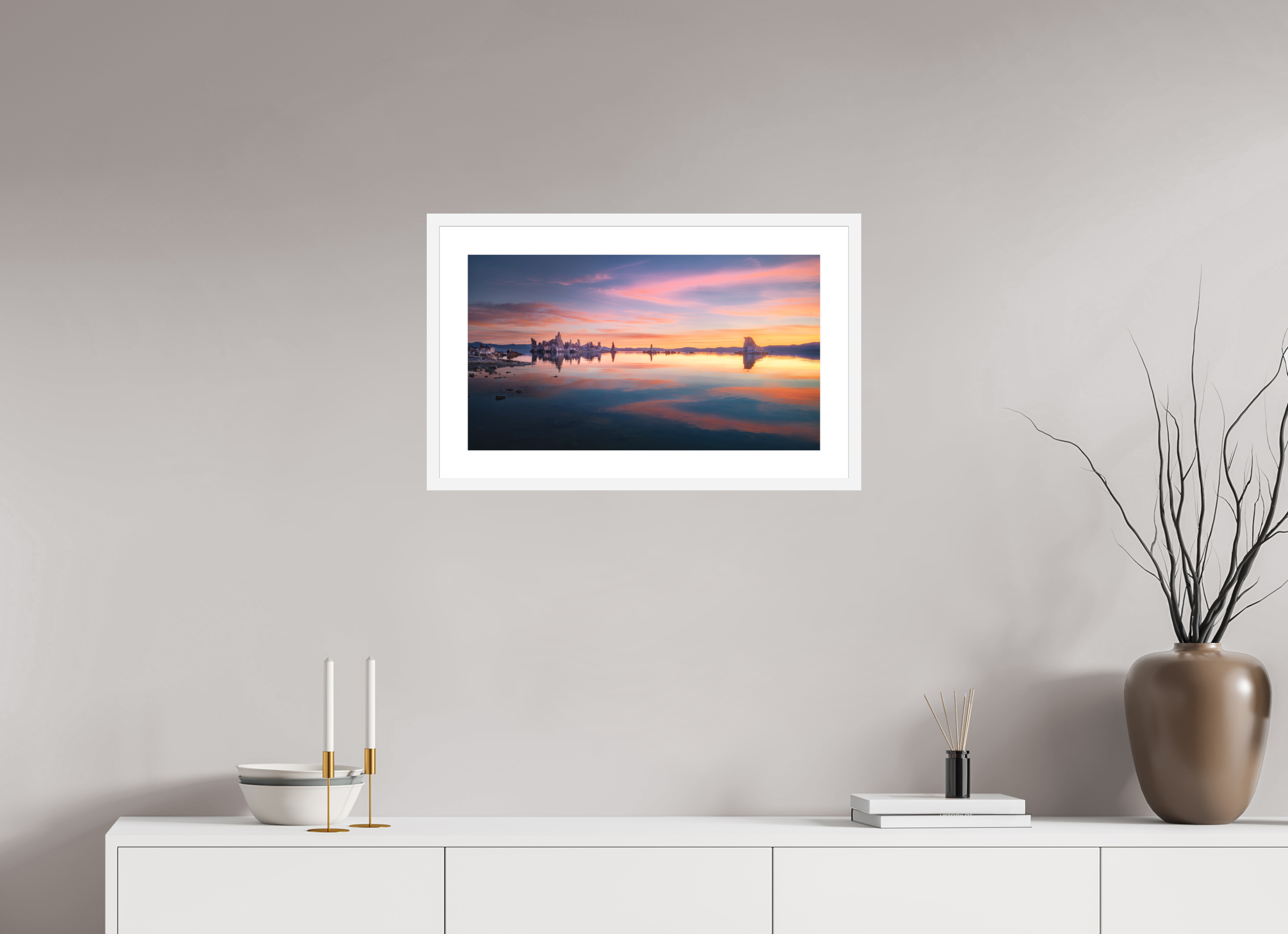 24 x 13.5″, Passe-Partout White Frame Morning Becomes Elektra