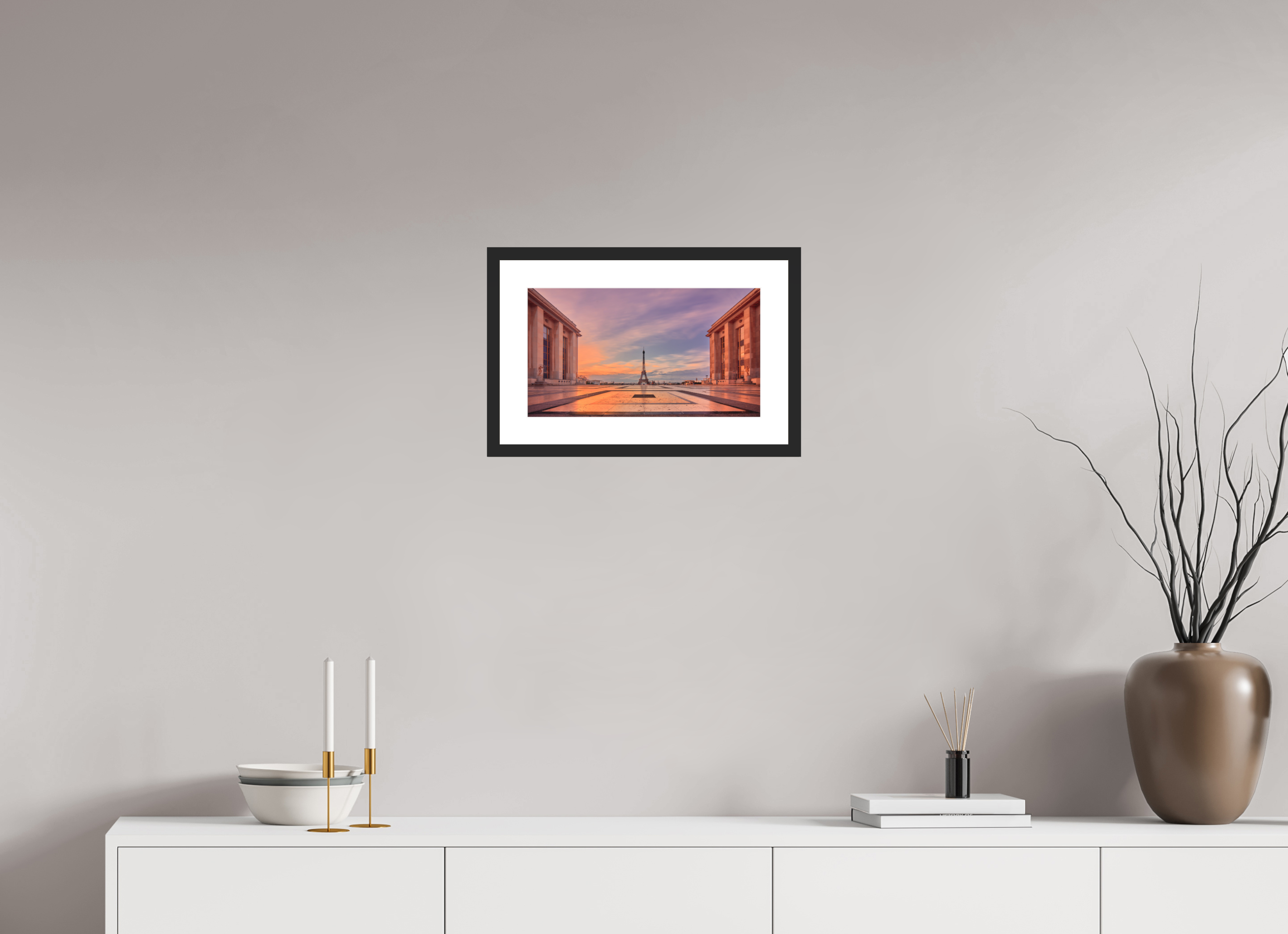 16 x 9″, Passe-Partout Black Frame Trocadéro