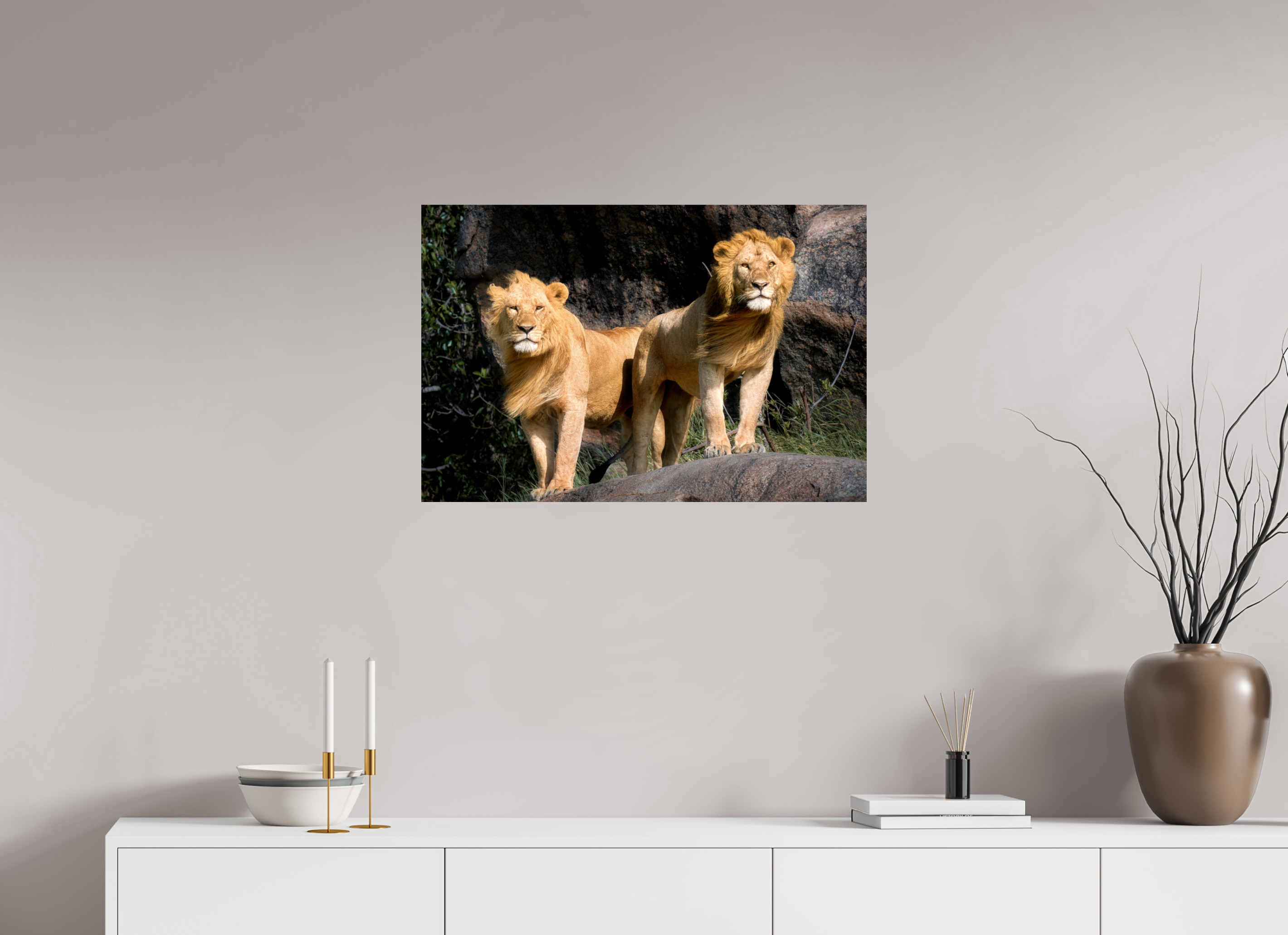 30 x 20″, Giclée Alu-Dibond Two Fabios