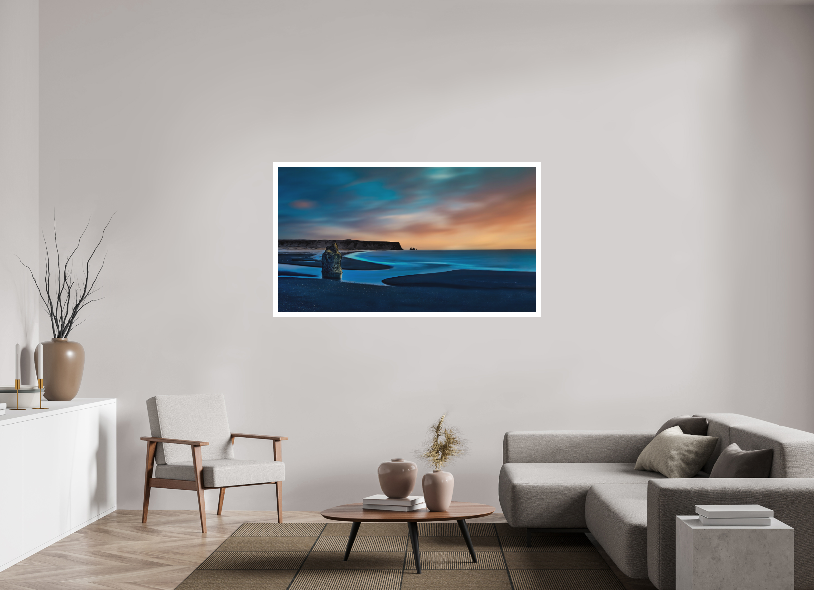 64 x 36″, Fine Art Bonded Acrylic Reynisfjara