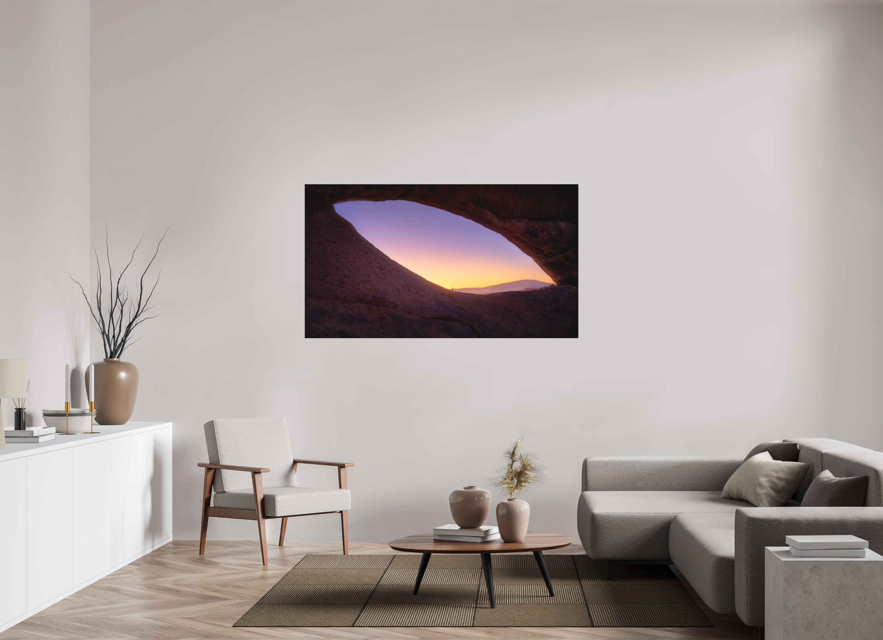 64 x 36″, Bonded Acrylic Black Frame Spitzkoppe — The Eye, Namibia