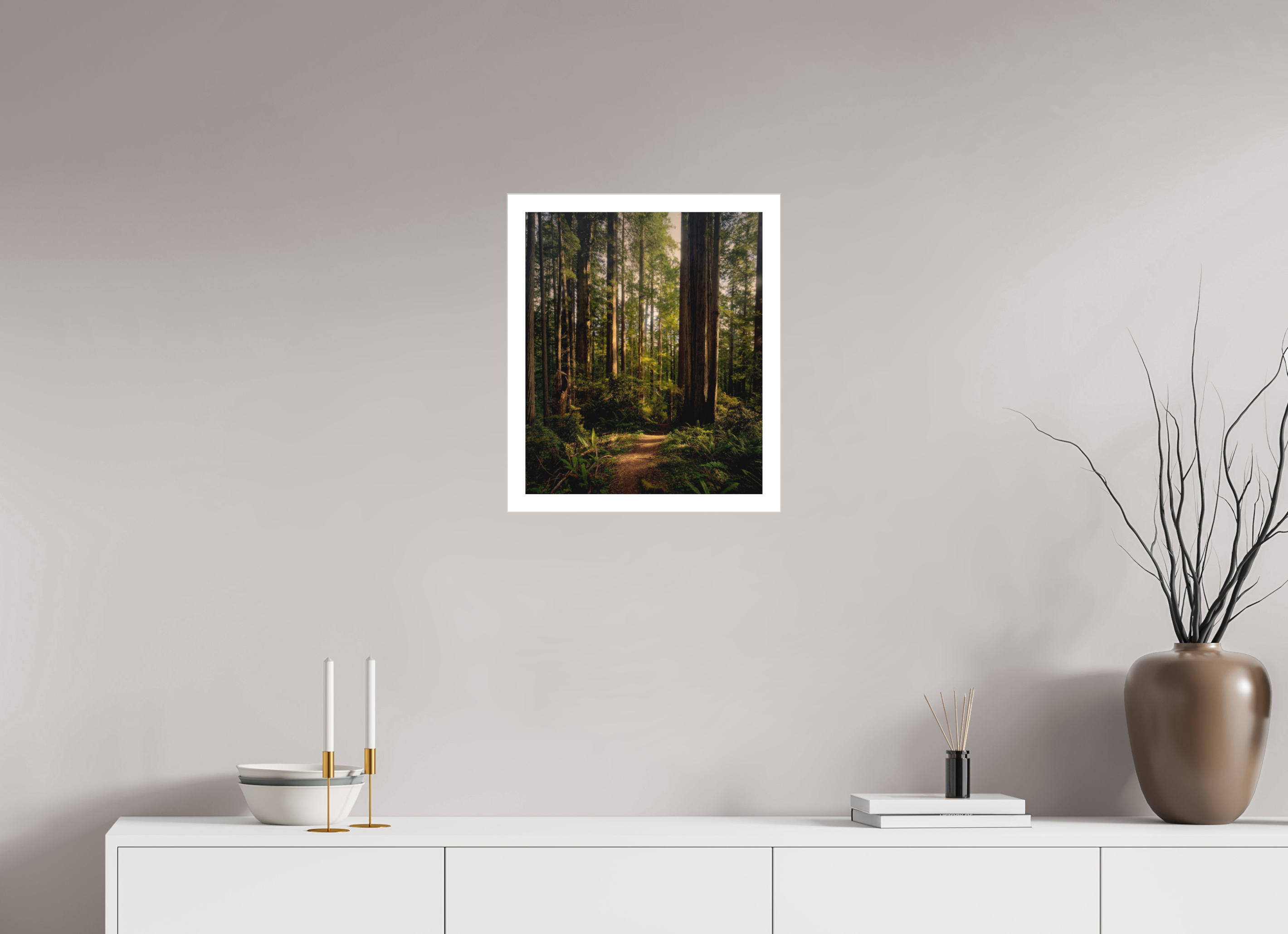 16 x 19″, Fine Art Bonded Acrylic "I went to the woods . . .."