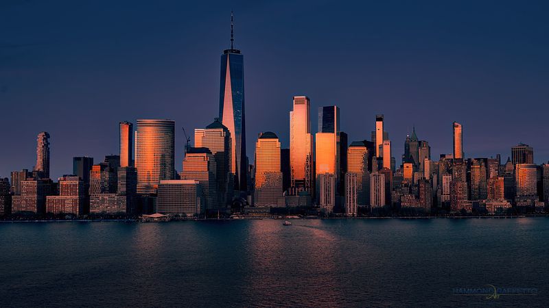 NYC Skyline at Sunset