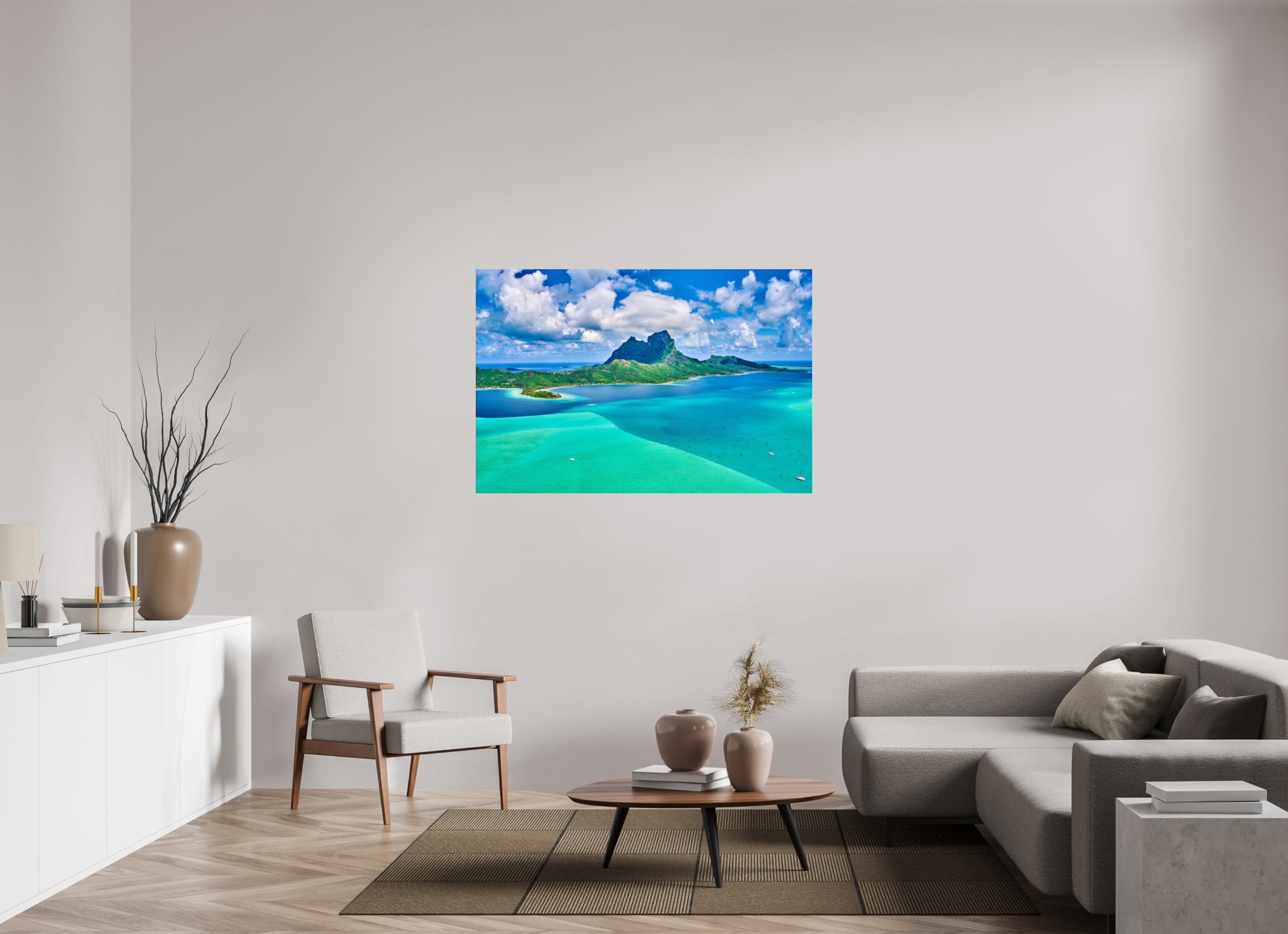 54 x 36″, Giclée Alu-Dibond Above Paradise