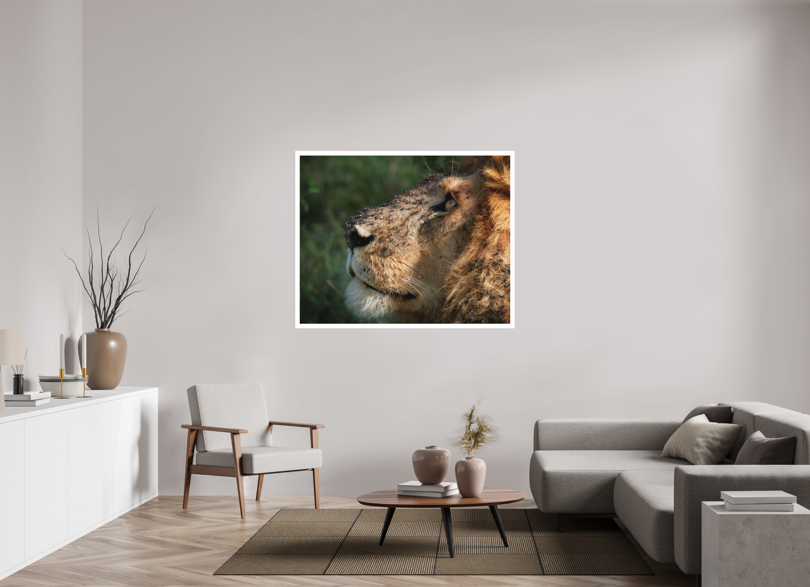 53.7 x 43″, Fine Art Bonded Acrylic The King of Most Beasts