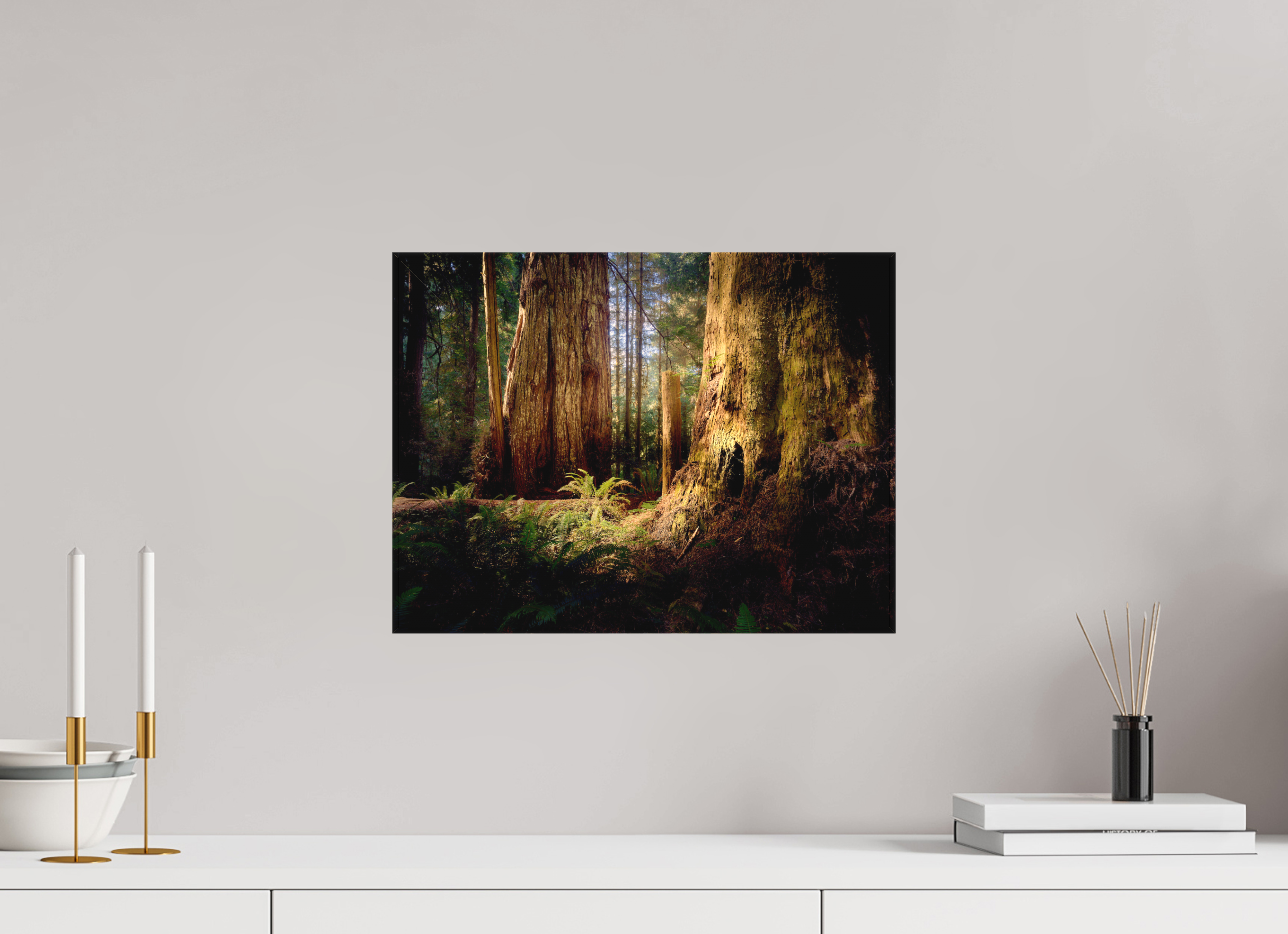 16 x 12″, Fine Art Textile Parvus: A Redwood Perspective