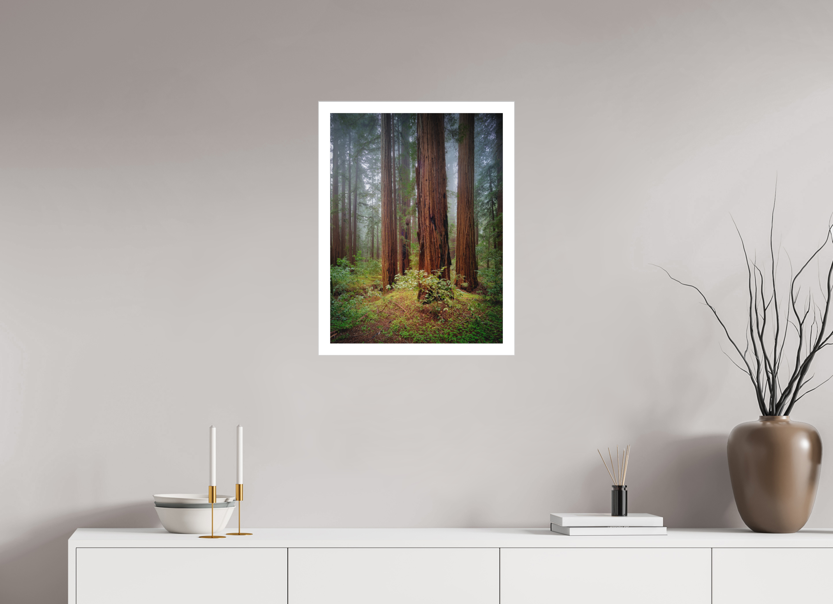 18 x 24″, Fine Art Bonded Acrylic Armstrong Redwoods I: Truncus Circle of Life