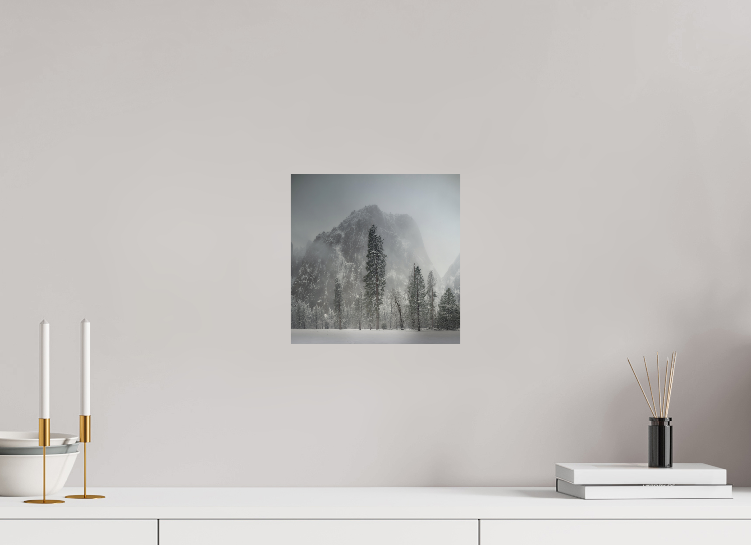 10 x 10″, Giclée Alu-Dibond Winter Is Here