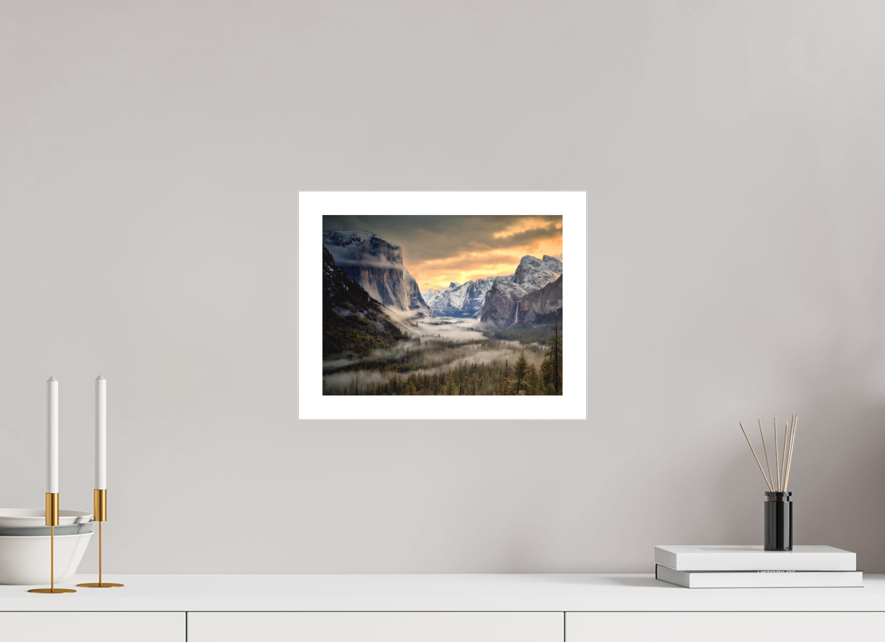 12 x 9″, Fine Art Bonded Acrylic Tunnel View Winter Dawn