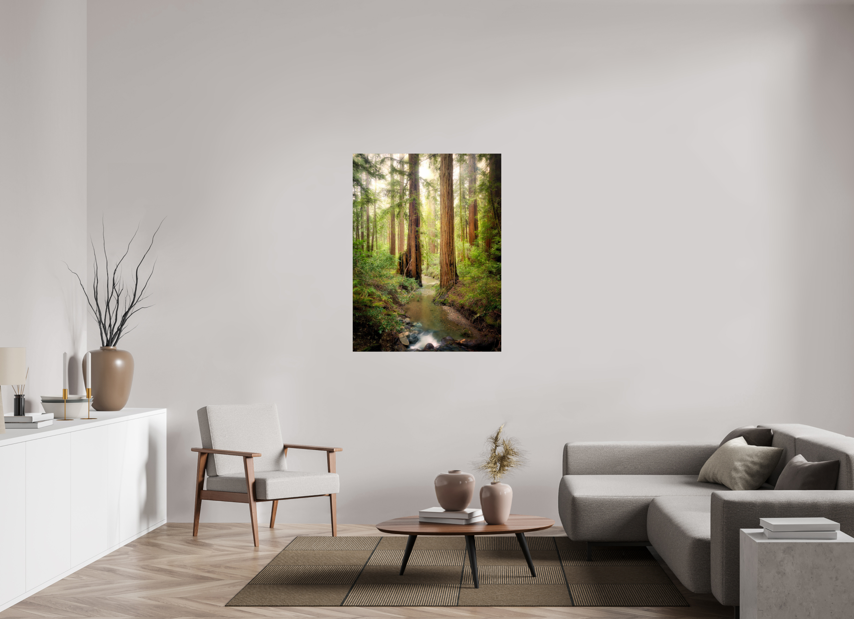 36 x 48″, Giclée Alu-Dibond Armstrong Woods III: Columnas
