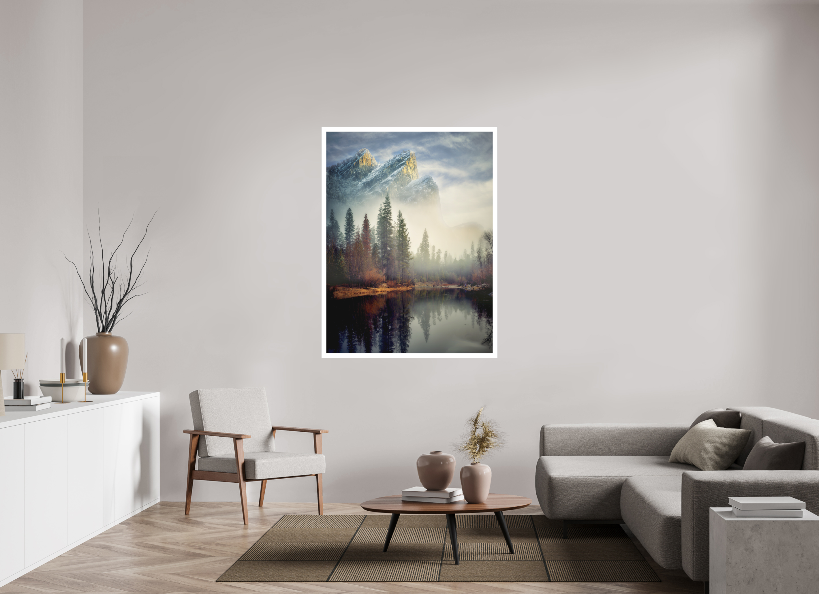 42 x 56″, Fine Art Bonded Acrylic Leviathans I: In the Mist of the Merced