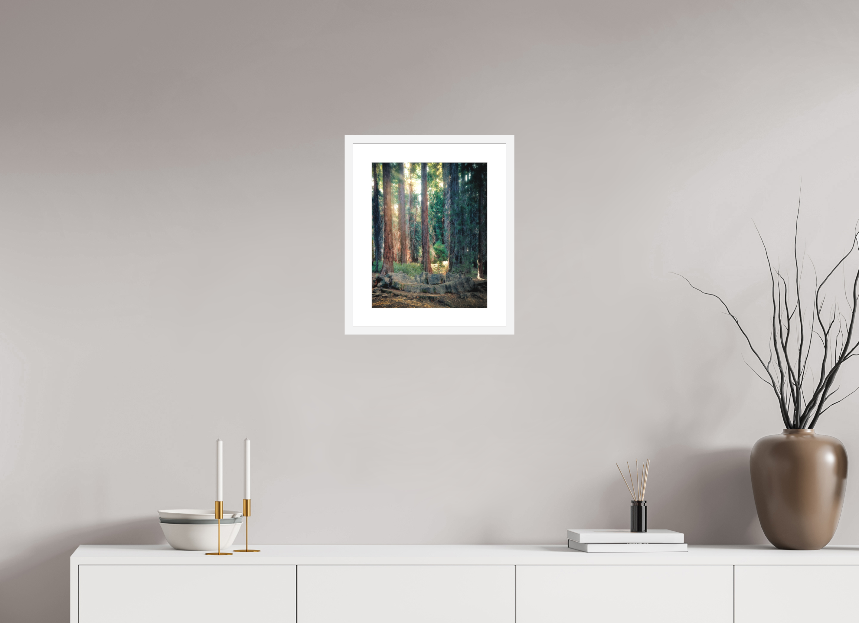 12 x 15″, Passe-Partout White Frame Never Again: The Centennial Stump