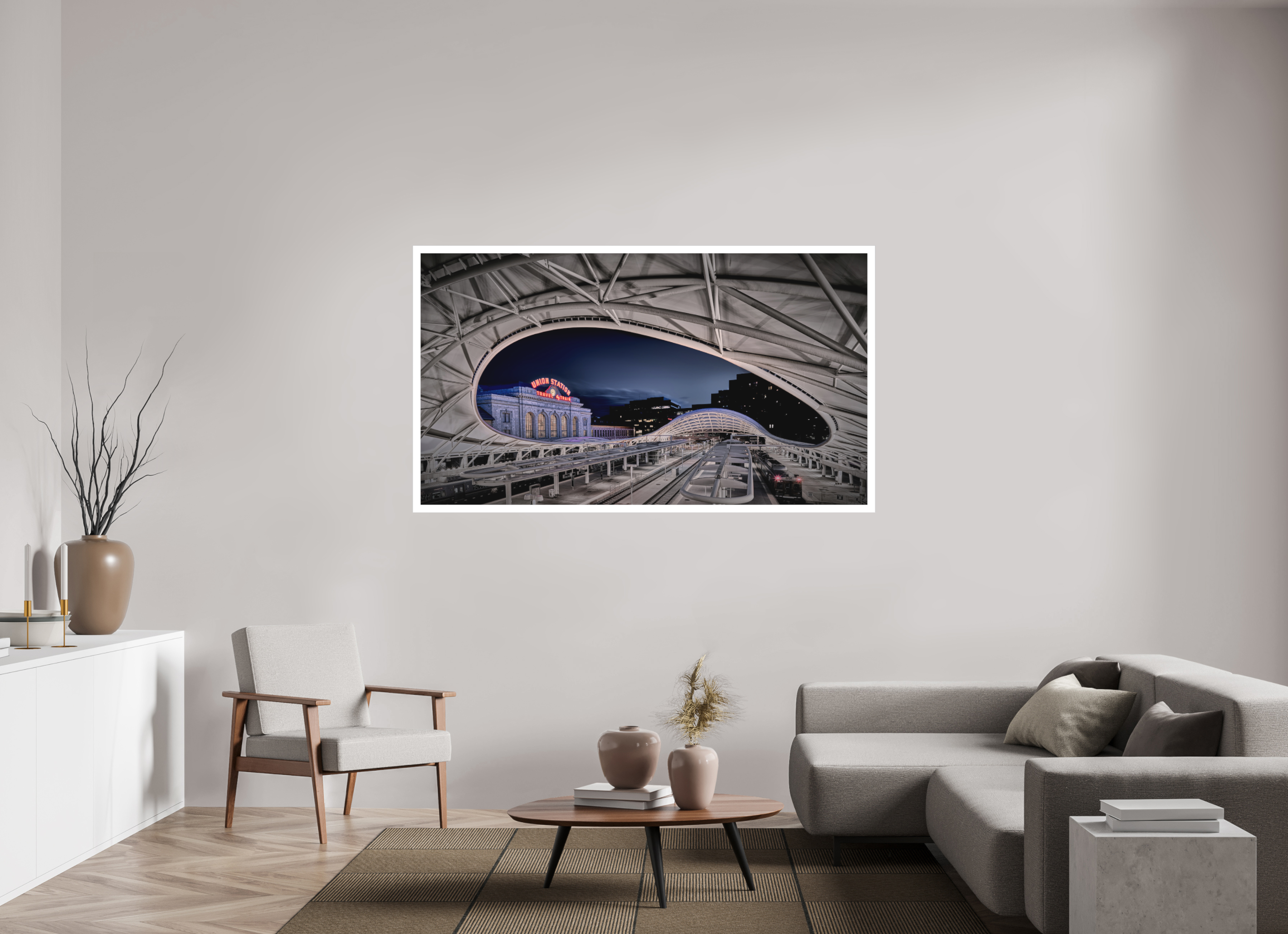 70 x 39.4″, Fine Art Bonded Acrylic Denver's Union Station