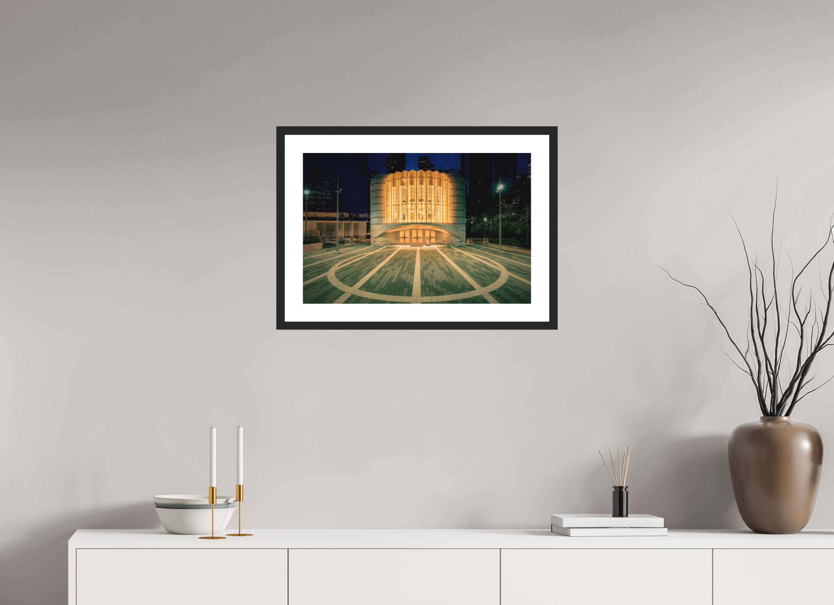 24 x 16″, Passe-Partout Black Frame The St. Nicholas Greek Orthodox Church