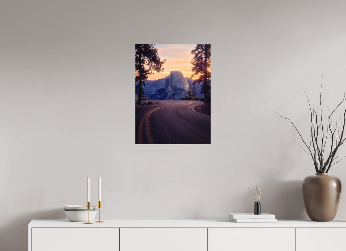 18 x 24″, Fine Art Textile Flexus: Half Dome from Horseshoe Curve