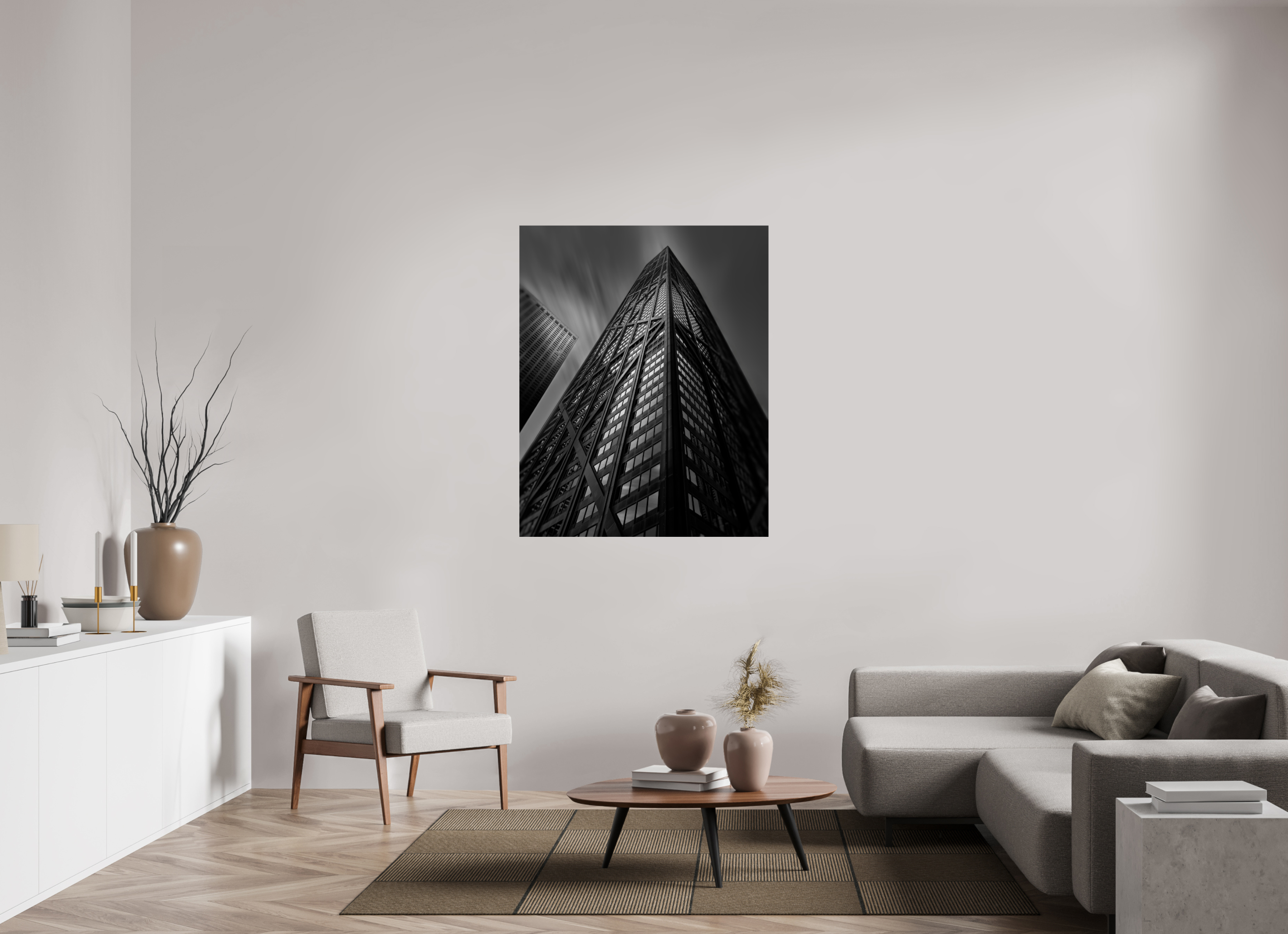 40 x 50″, Giclée Alu-Dibond Chicago's John Hancock Building