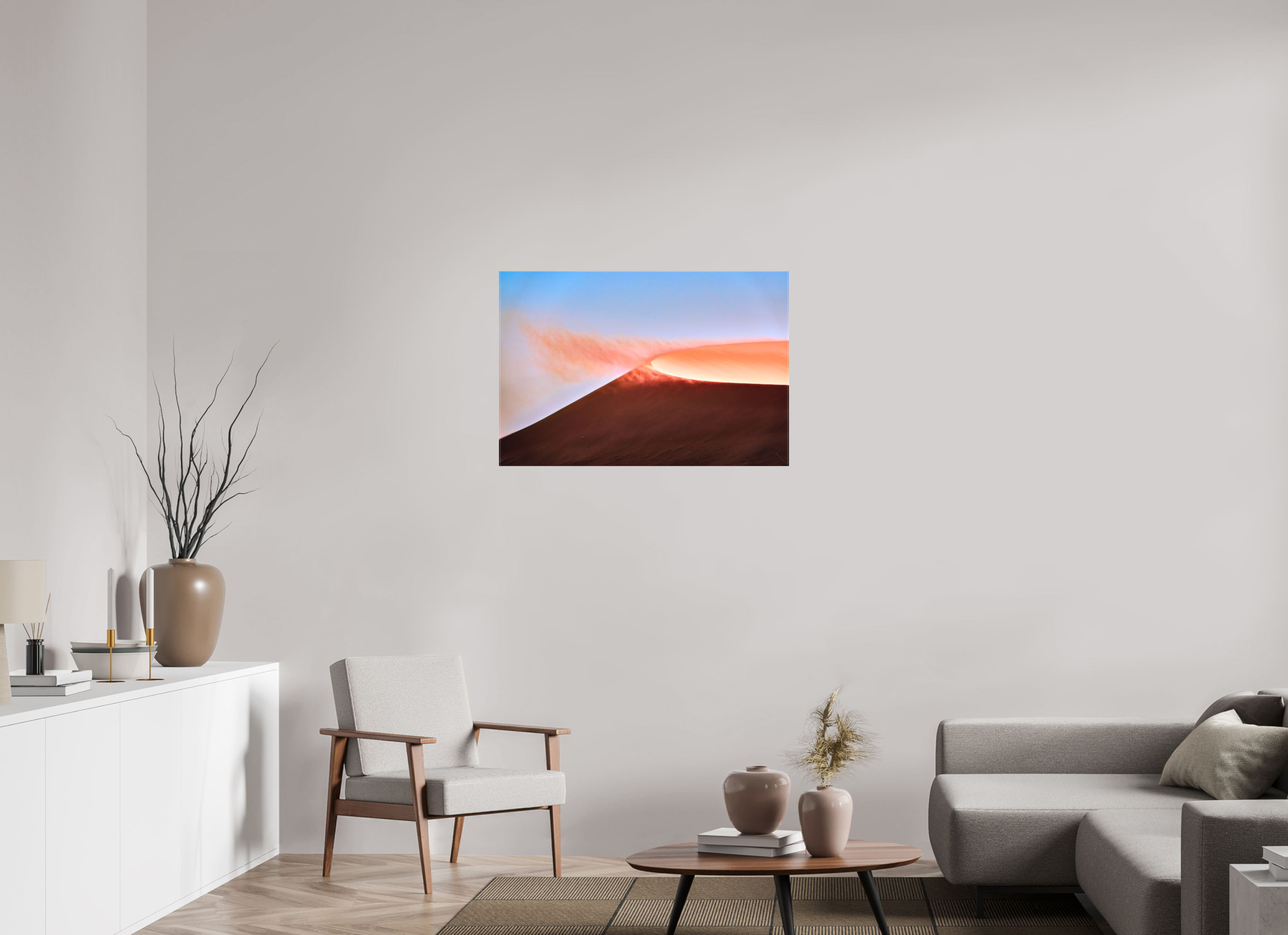 36 x 24″, Fine Art Textile Deadvlei San Dune Crater Rim