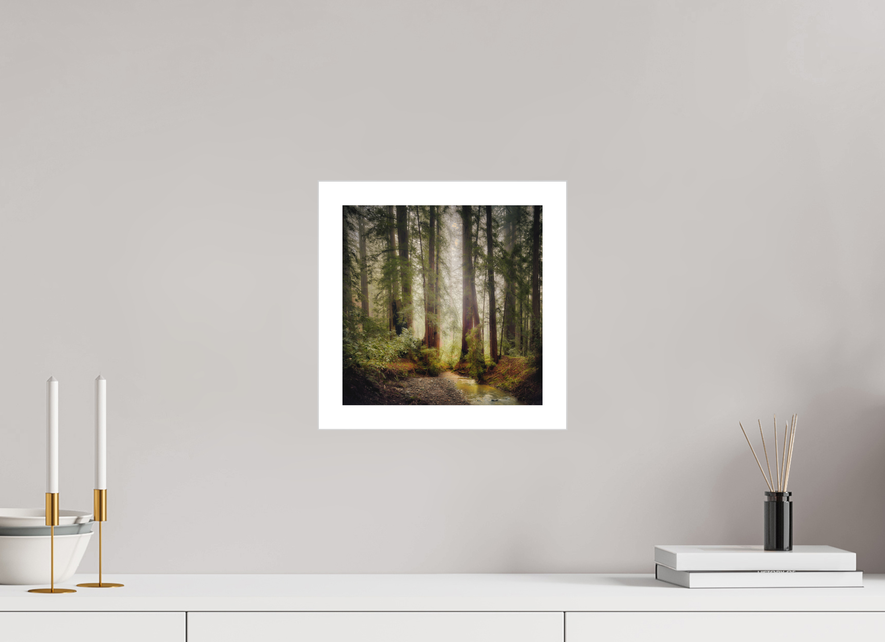 10 x 10″, Fine Art Bonded Acrylic Armstrong Woods IV: Lucem in Nemore
