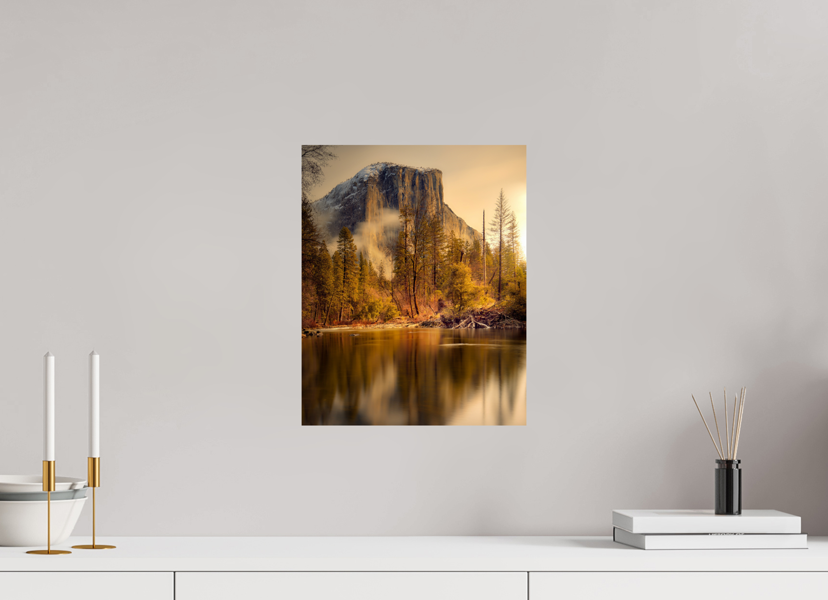 12 x 15″, Giclée Alu-Dibond Winter Sunrise At El Capitan