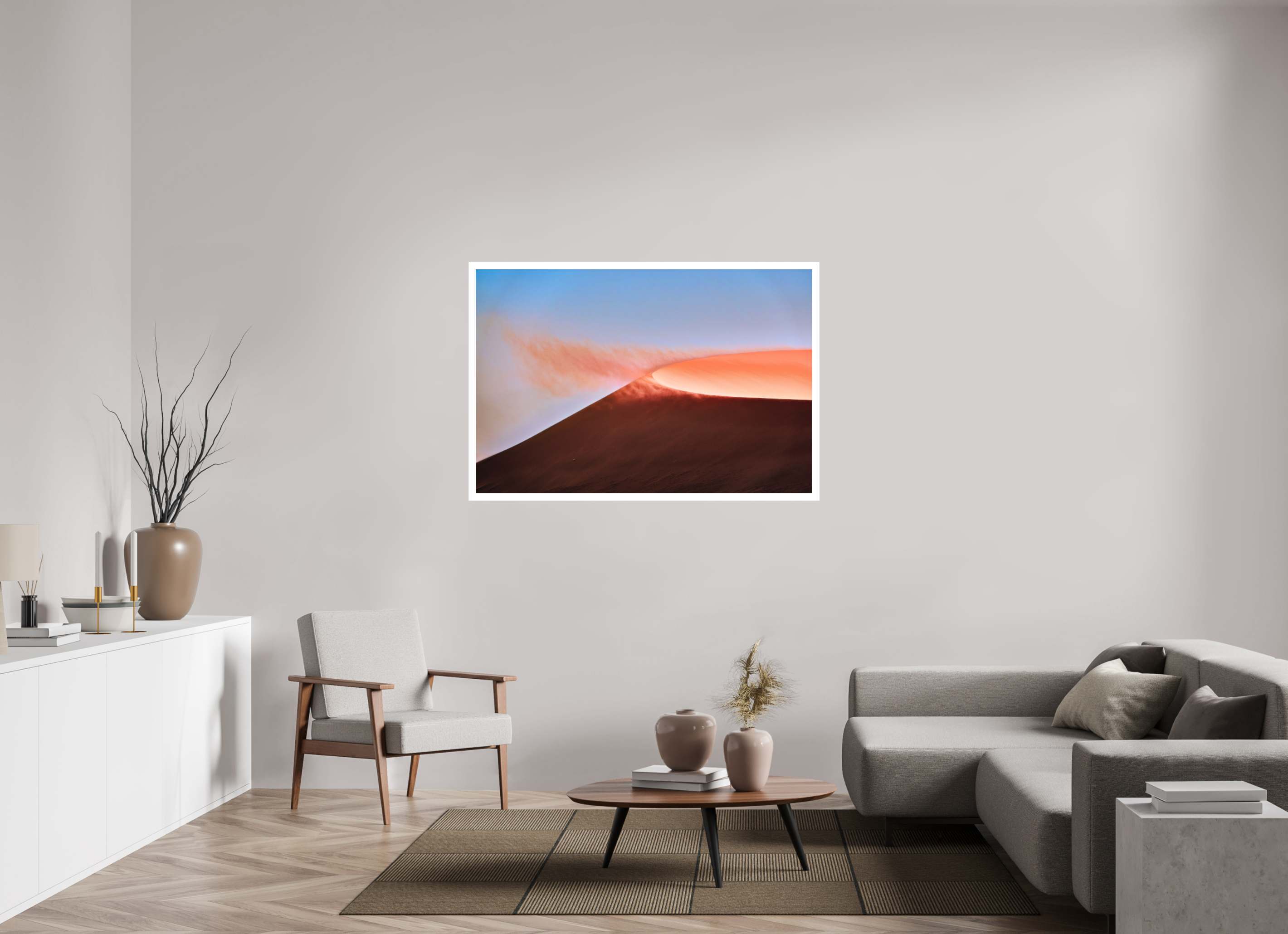 54 x 36″, Fine Art Bonded Acrylic Deadvlei San Dune Crater Rim