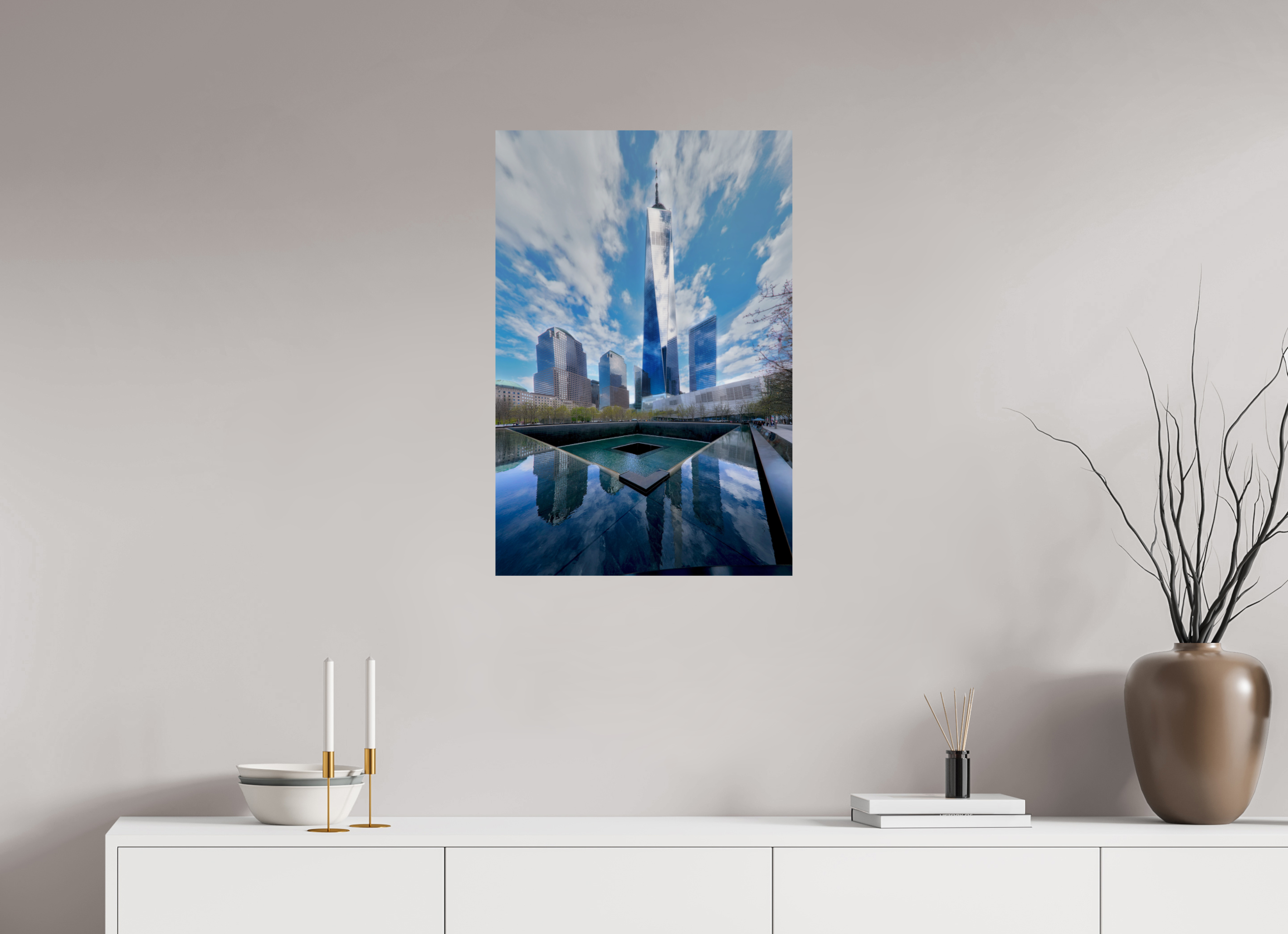 20 x 30″, Giclée Alu-Dibond 9/11 Memorial Plaza