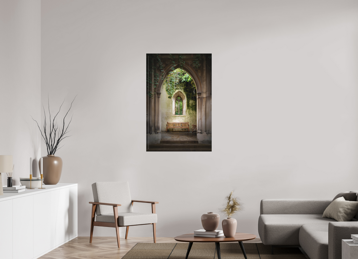 30 x 45″, Bonded Acrylic Silver Frame London's St Dunstan-in-the-East