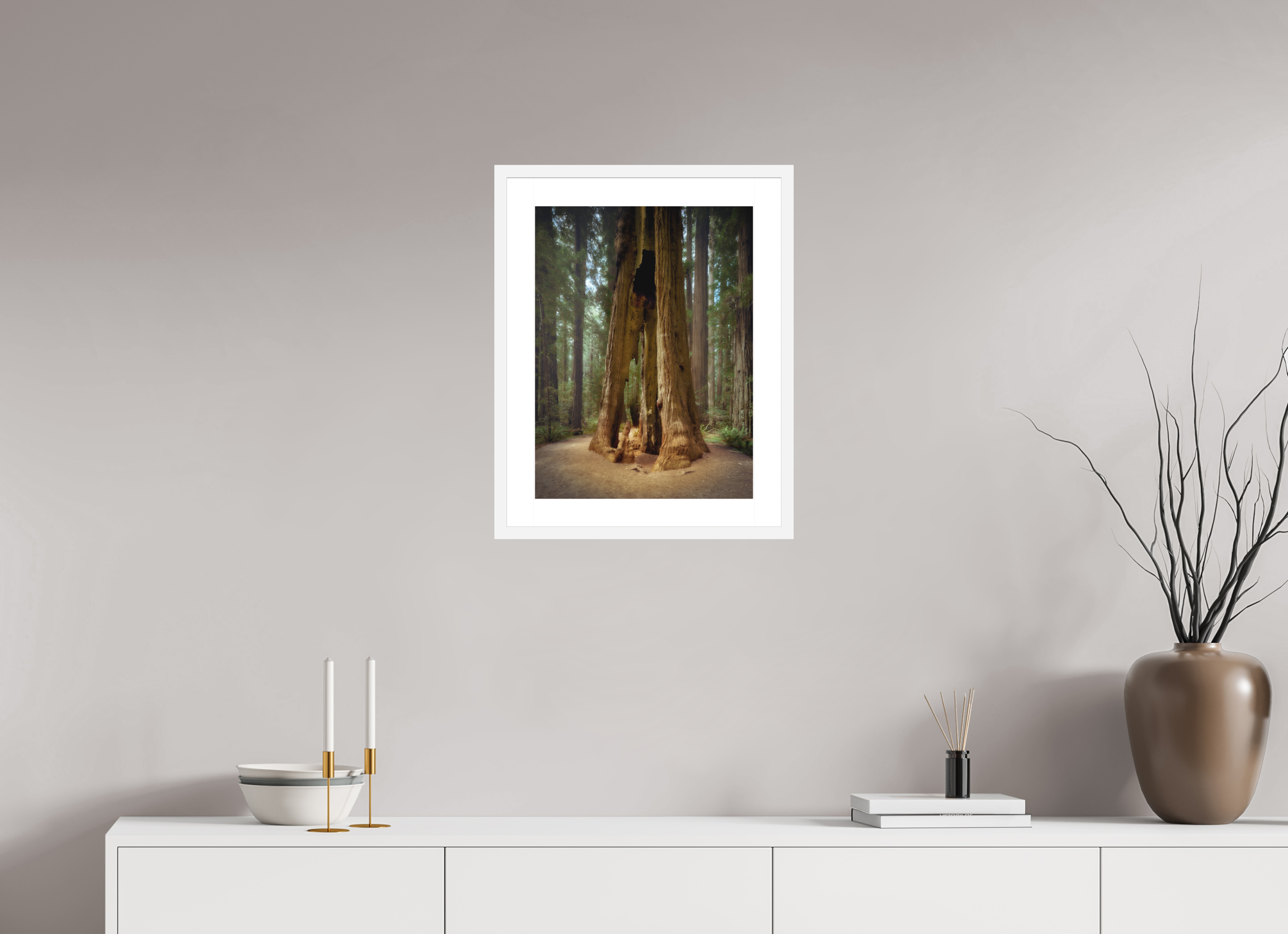 15 x 20″, Passe-Partout White Frame Inextinguibilis: Founders Grove
