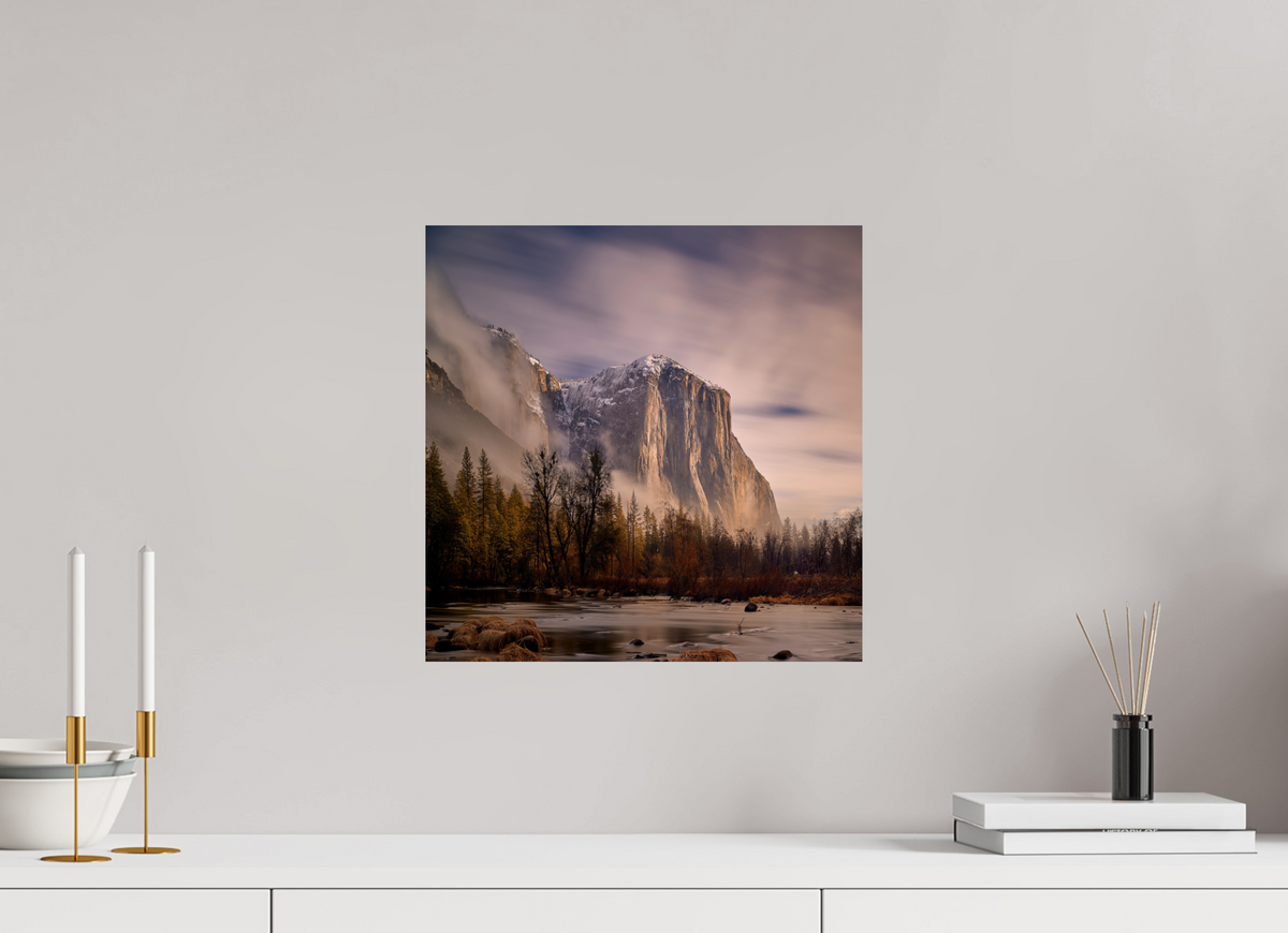 15 x 15″, Giclée Alu-Dibond El Capitan at Dawn