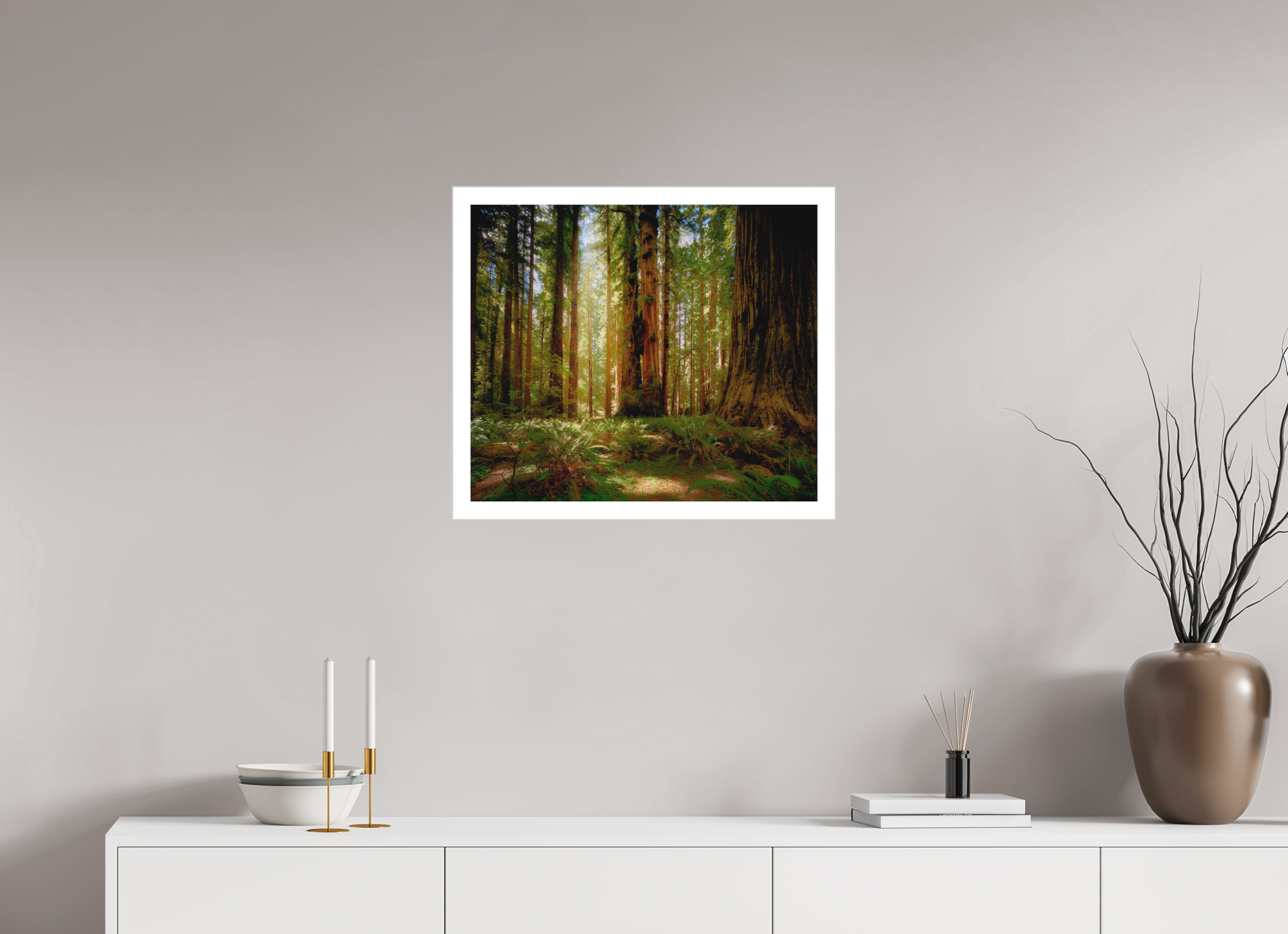 23.4 x 20″, Fine Art Bonded Acrylic Life & Light Beneath the Giants