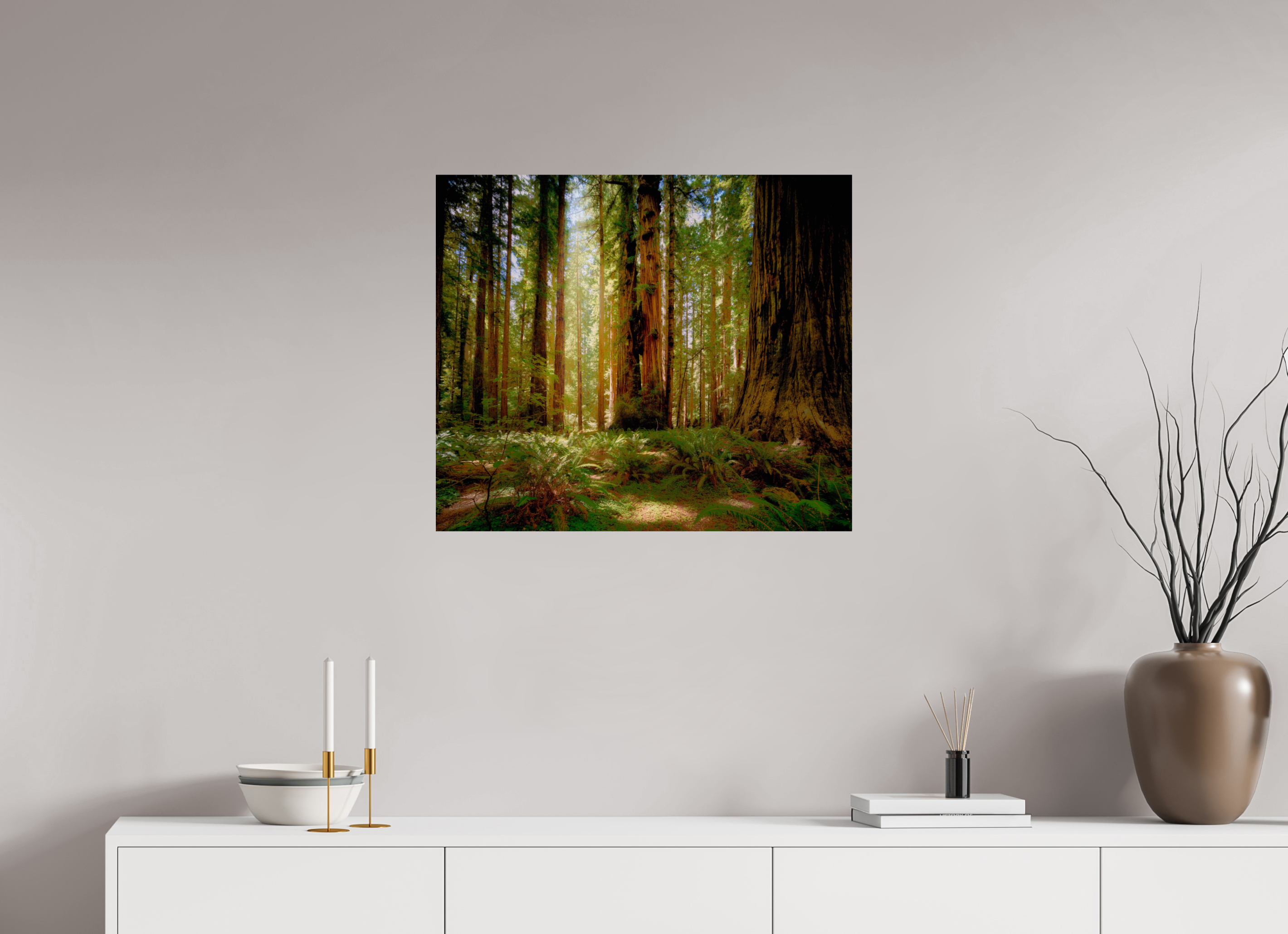 28 x 24″, Giclée Alu-Dibond Life & Light Beneath the Giants