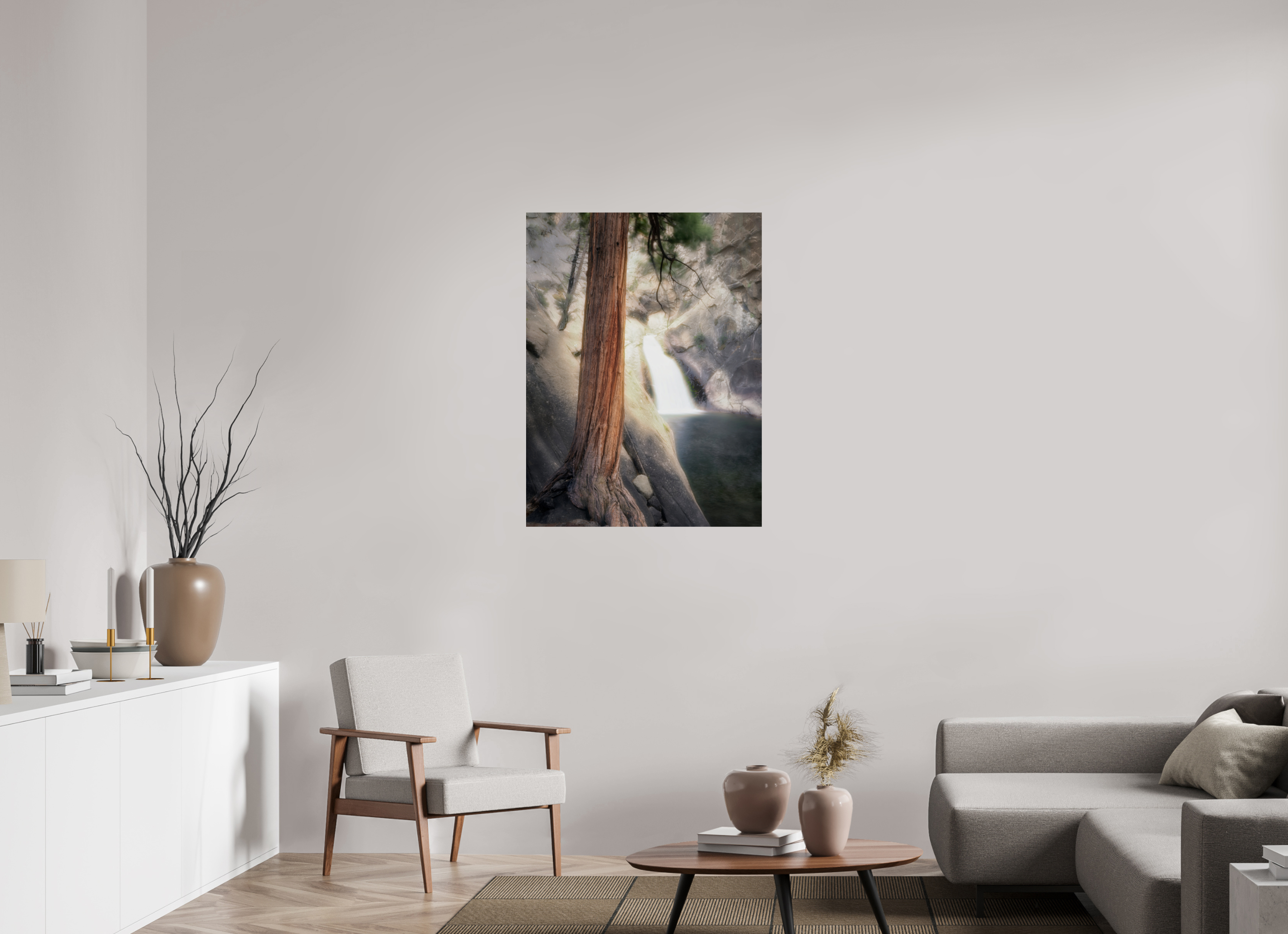 30 x 40″, Giclée Alu-Dibond Roaring River Falls 2 — Kings Canyon