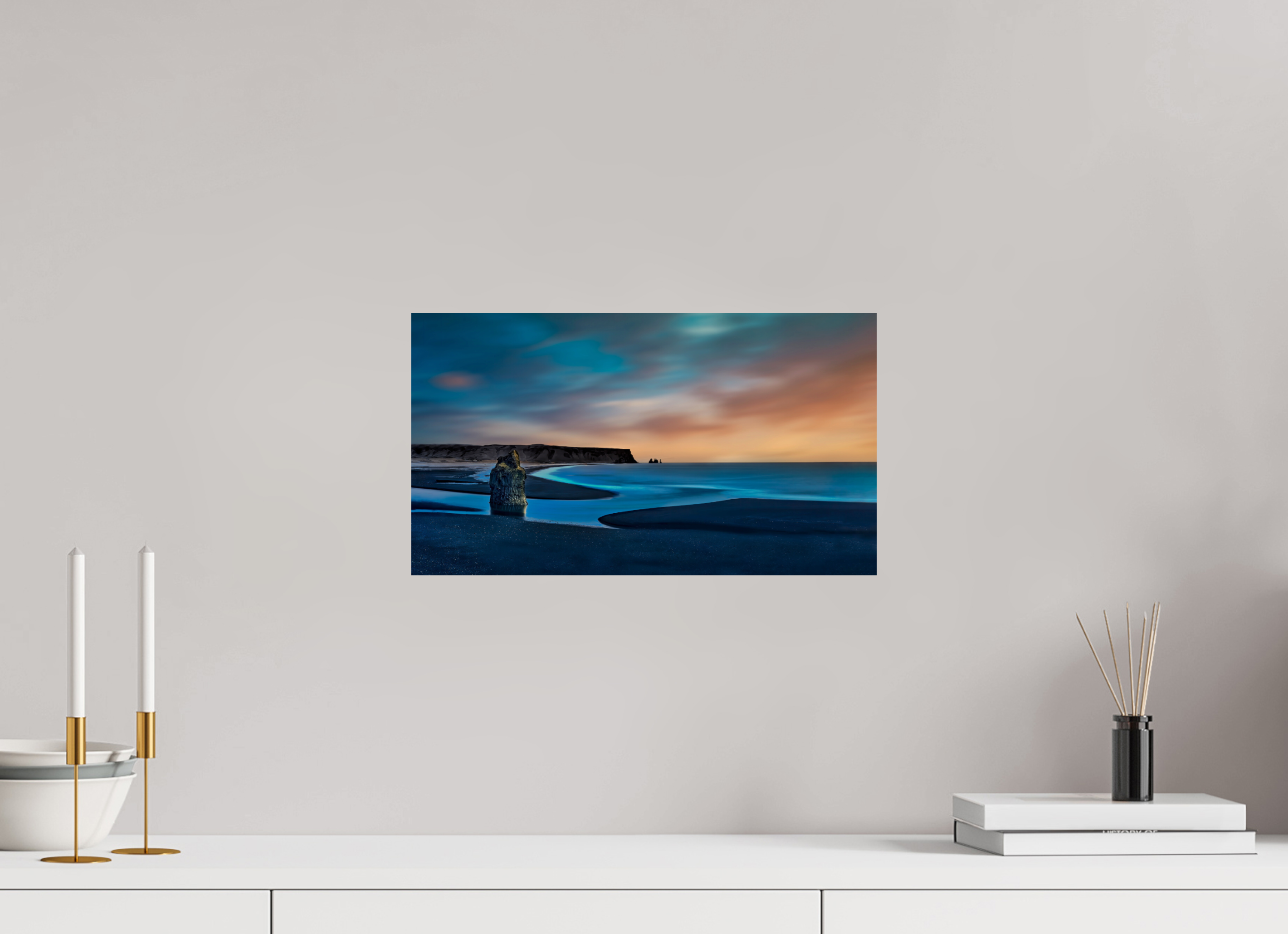 16 x 9″, Giclée Alu-Dibond Reynisfjara