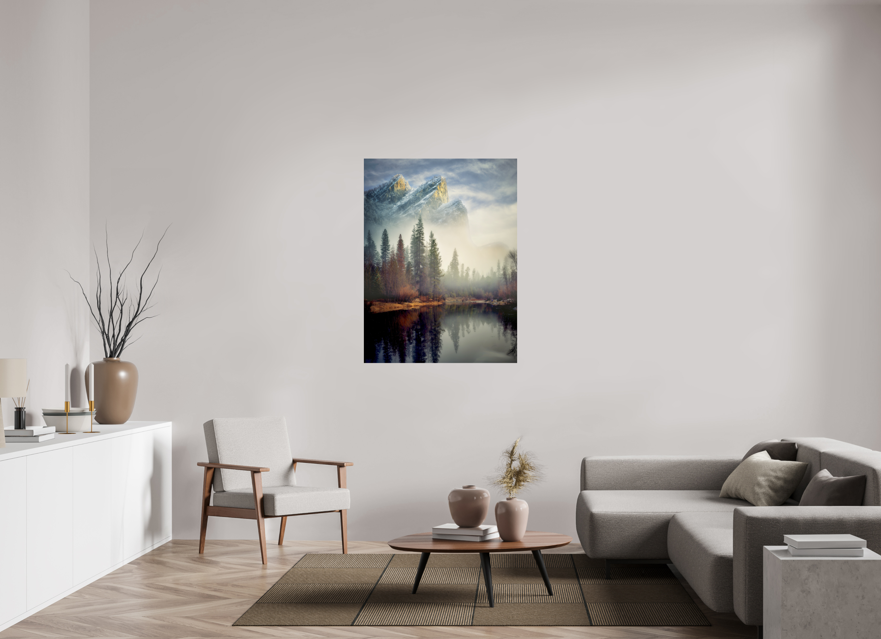 36 x 48″, Giclée Alu-Dibond Leviathans I: In the Mist of the Merced