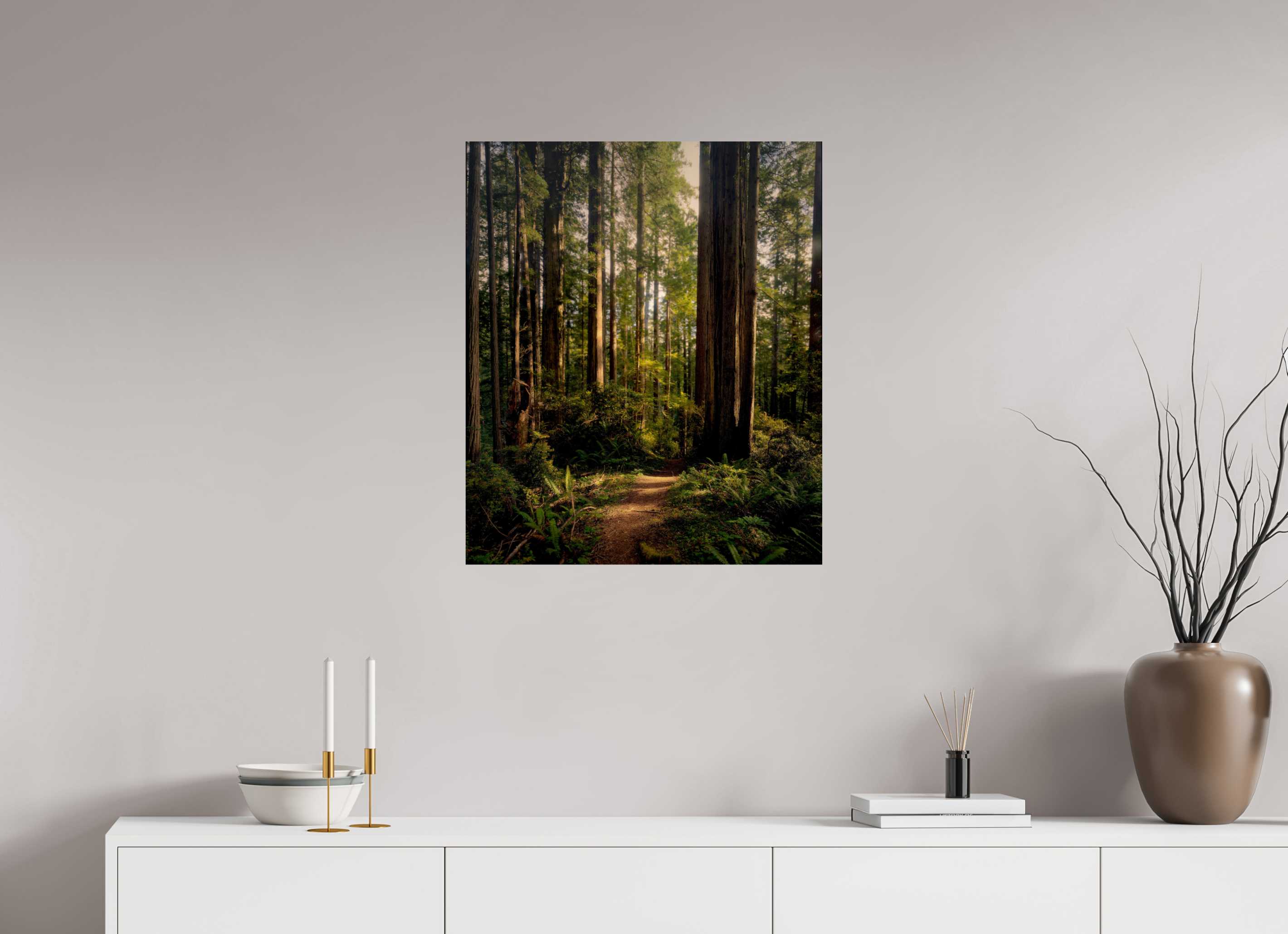 24 x 28.5″, Giclée Alu-Dibond "I went to the woods . . .."