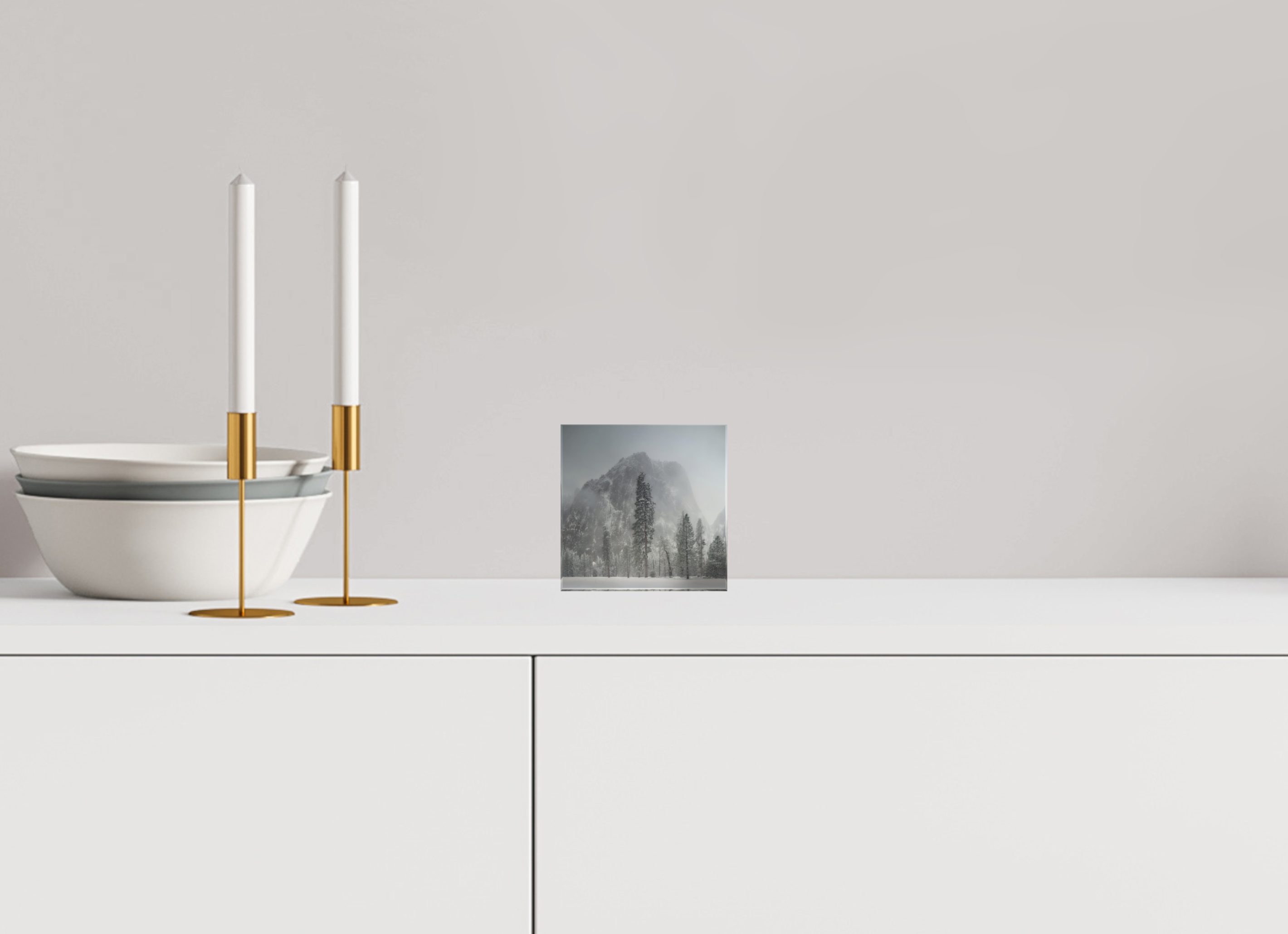 4 x 4″, Acrylic Block Gift Set Winter Is Here
