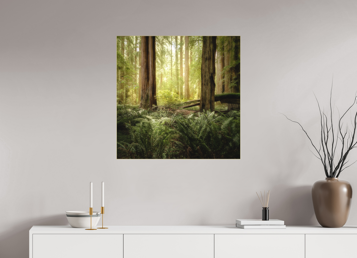 30 x 30″, Bonded Acrylic Gold Frame Lux Armarium: Stout Grove