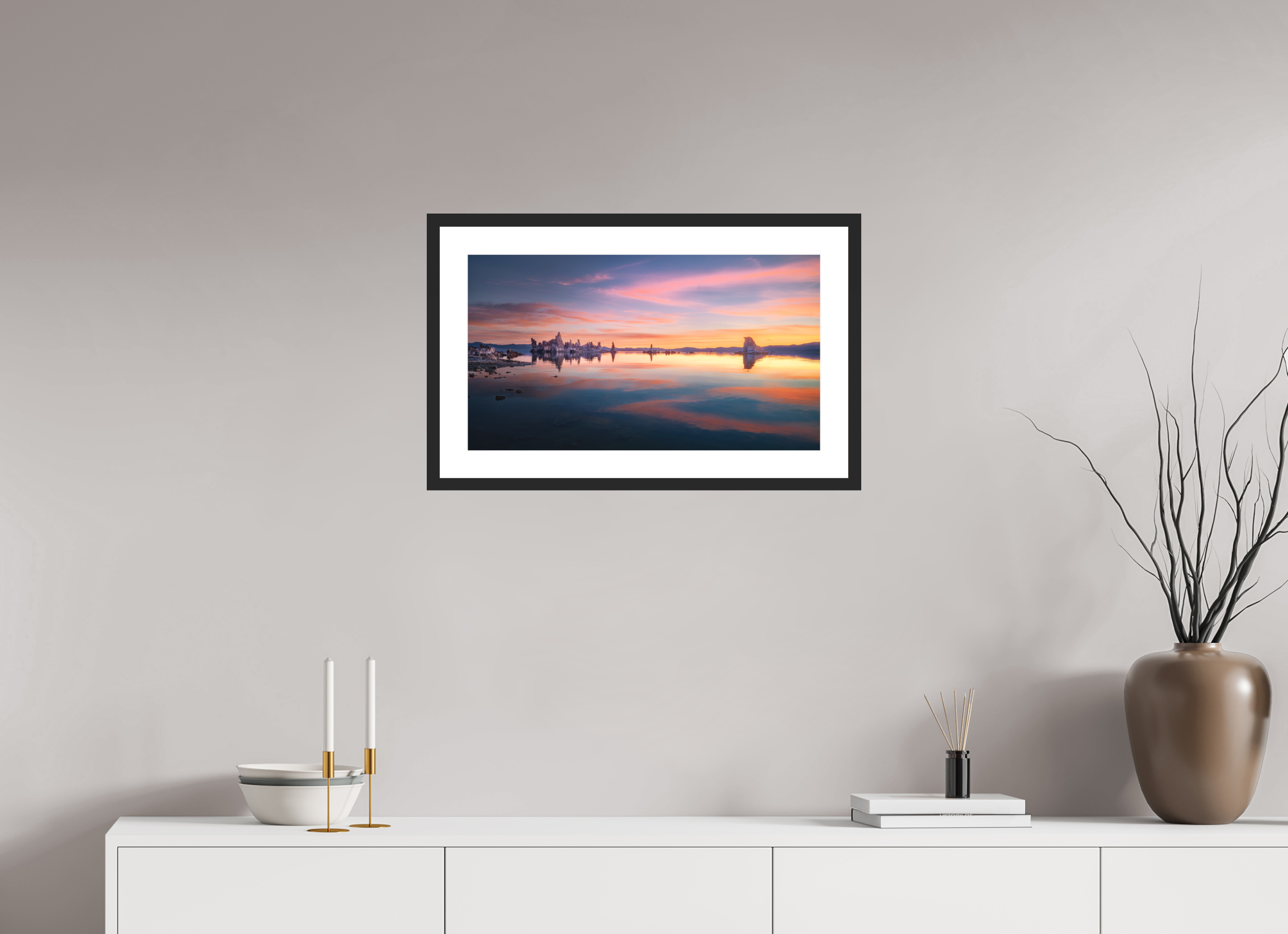 24 x 13.5″, Passe-Partout Black Frame Morning Becomes Elektra