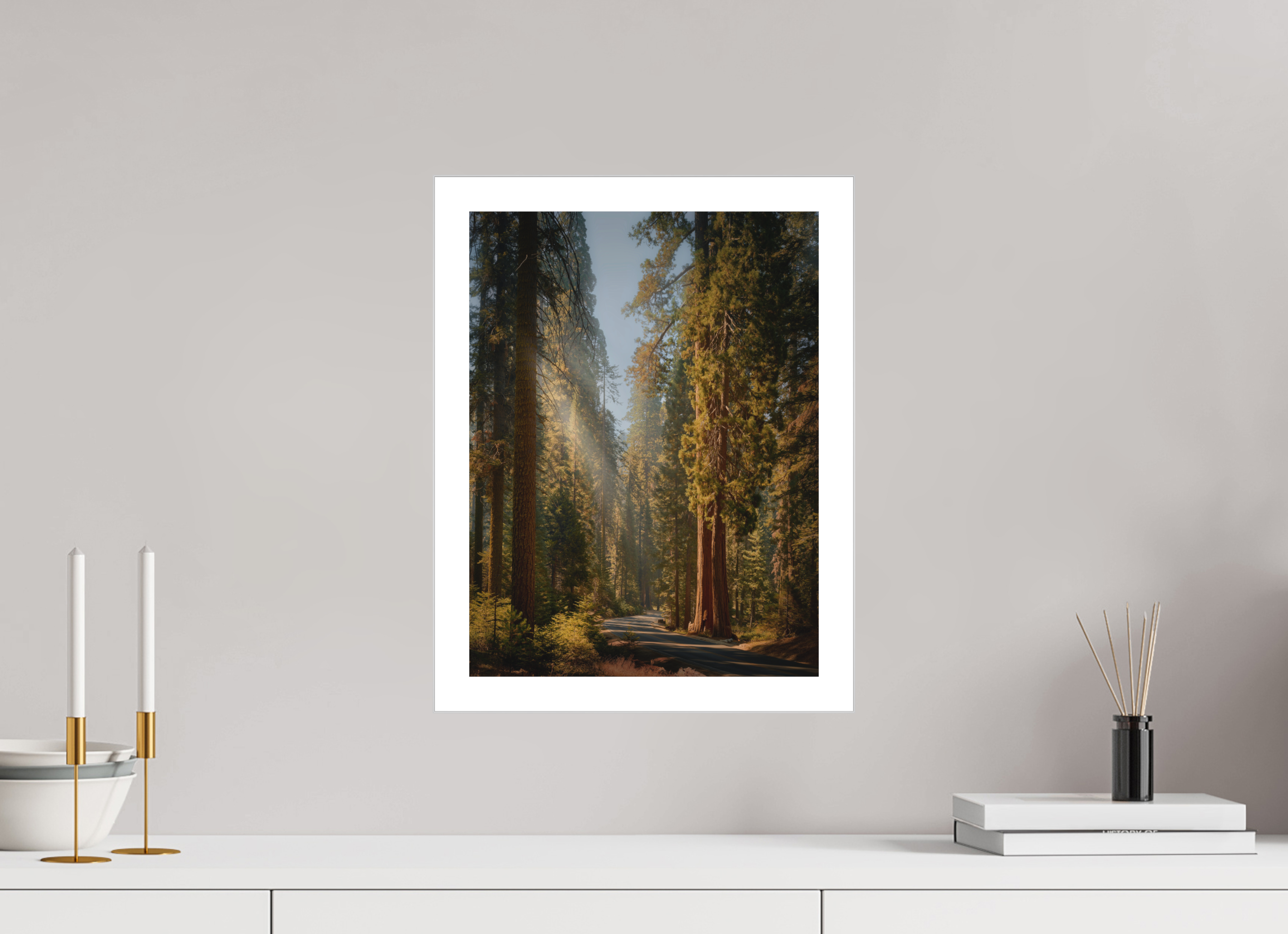 12 x 16″, Fine Art Bonded Acrylic The Generals Highway II: Sequoia National Park