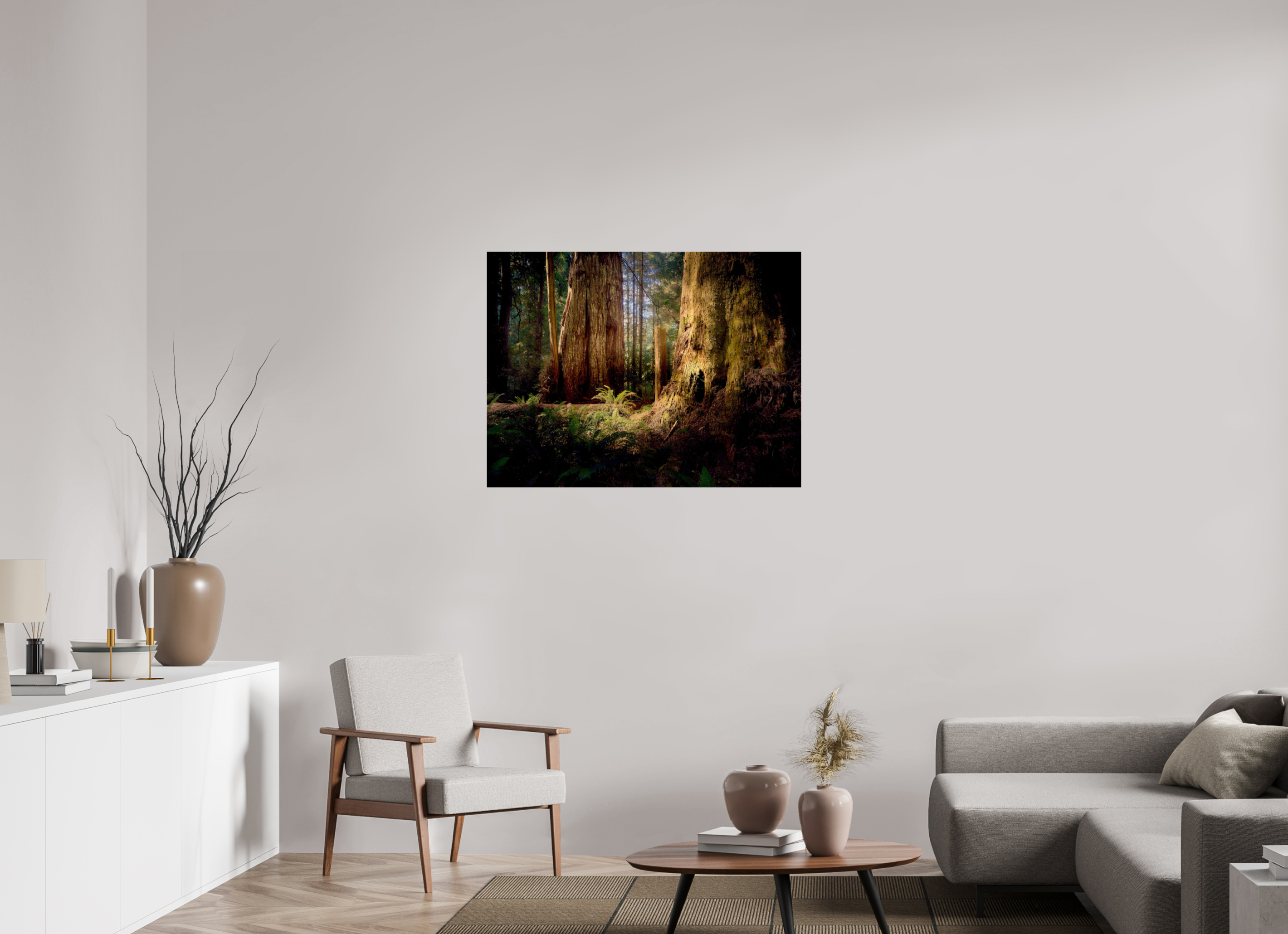 40 x 30″, Giclée Alu-Dibond Parvus: A Redwood Perspective