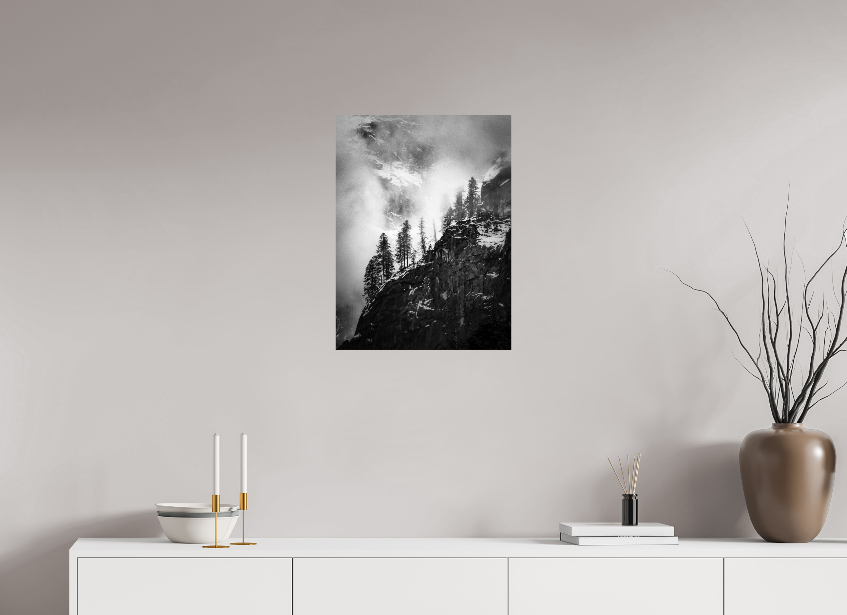 18 x 24″, Giclée Alu-Dibond Pines on Granite